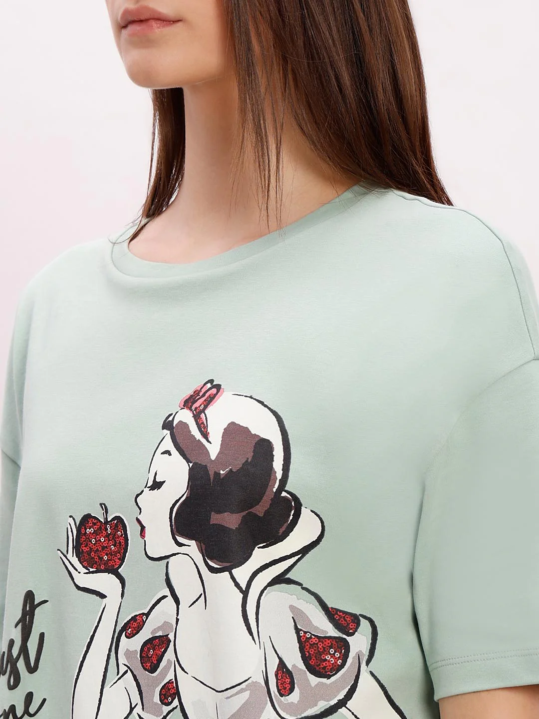 Vero Moda Green Printed Cotton T-Shirt - Image 8