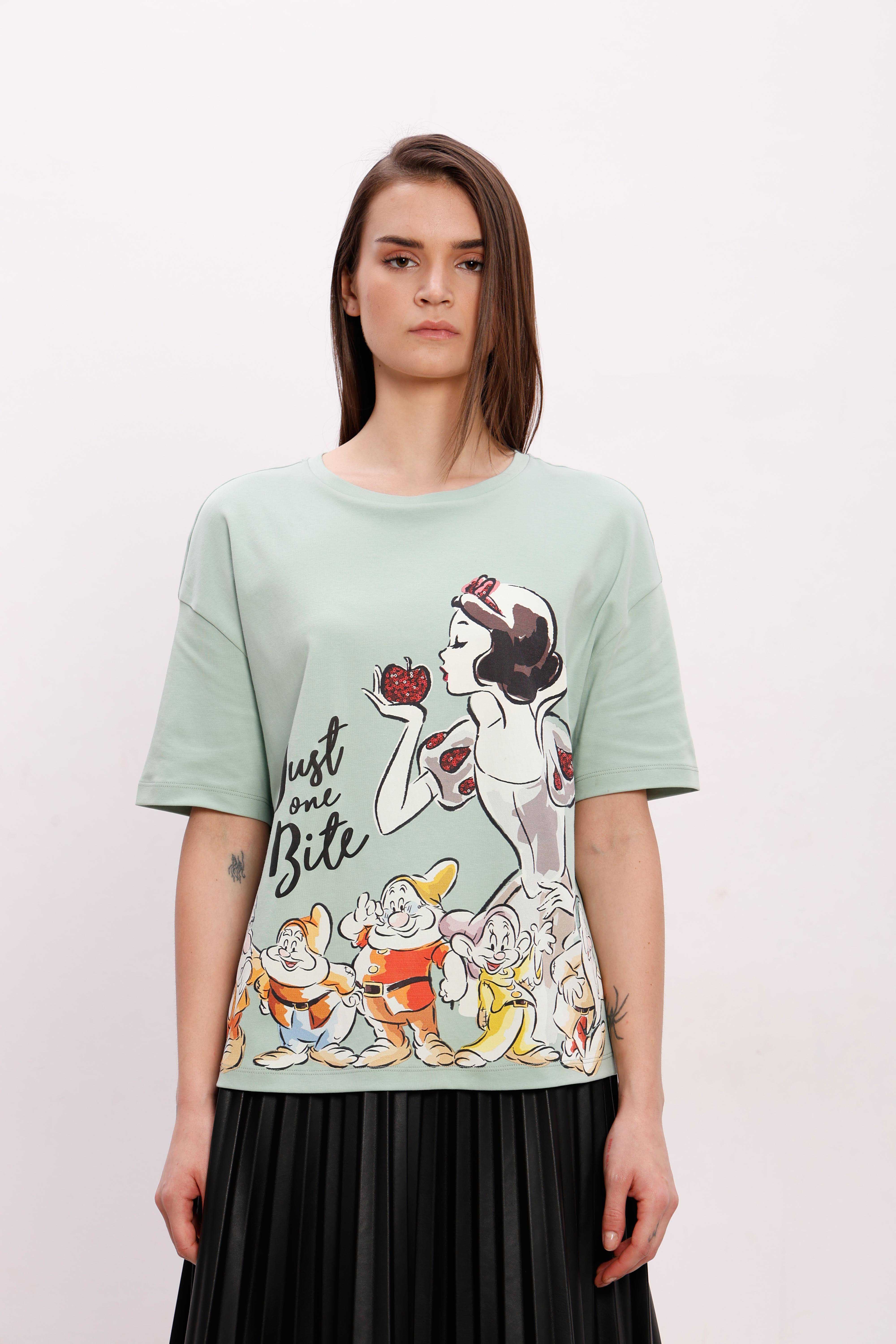 Vero Moda Green Printed Cotton T-Shirt - Image 9