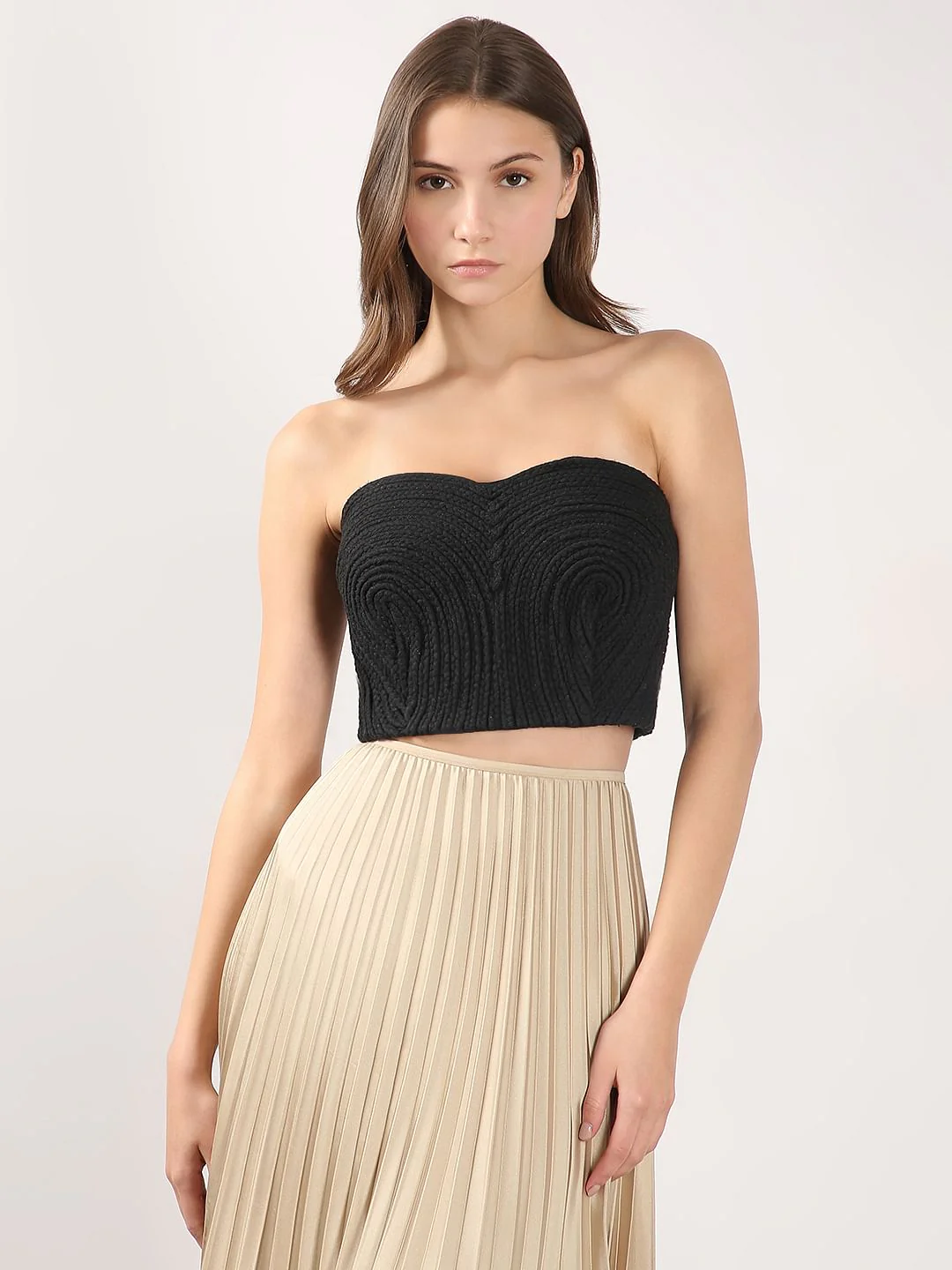 Black Off Shoulder Top - Image 2
