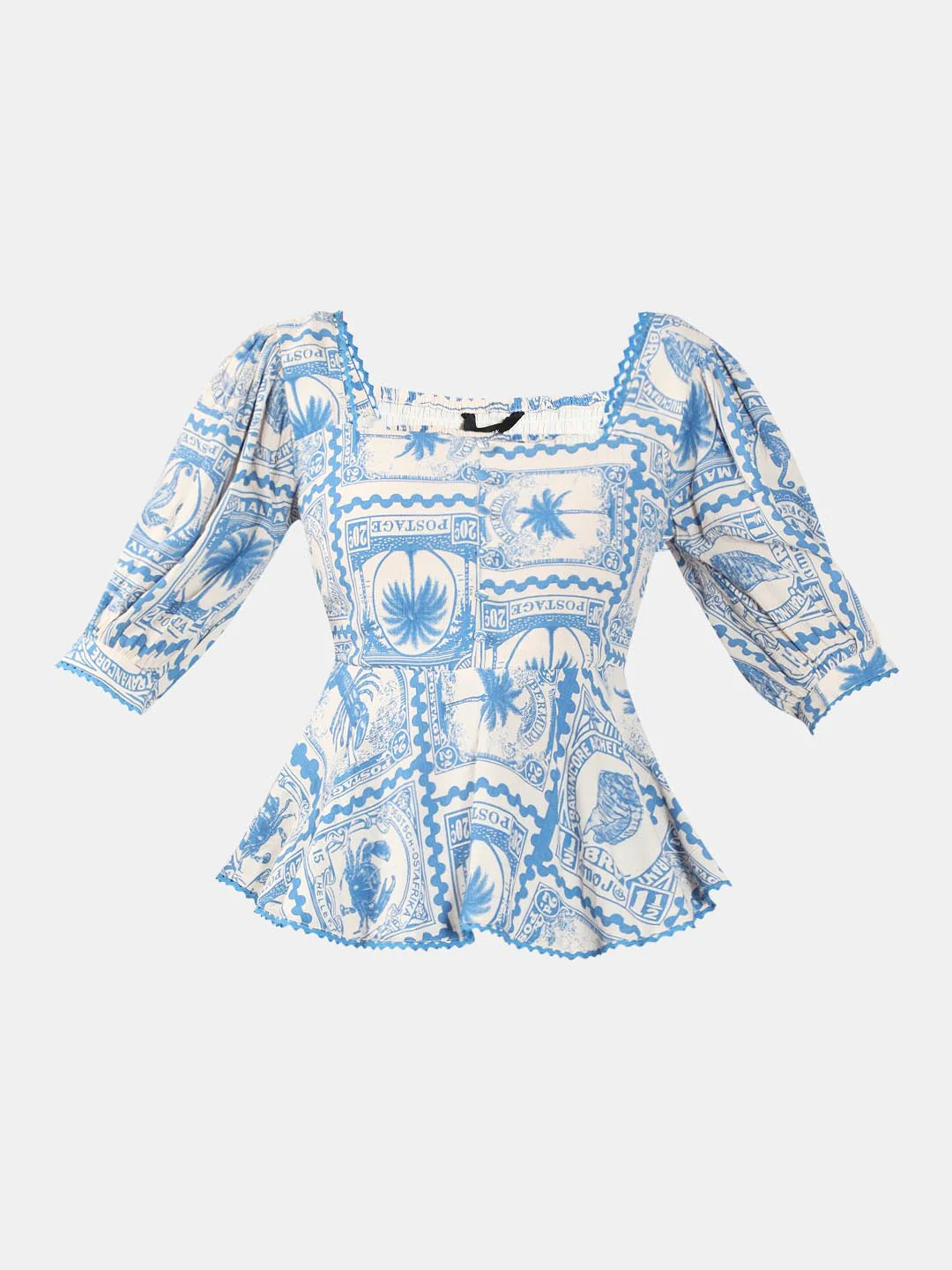 Vero Moda Ecru Printed Co-Ord Set Top - Image 7
