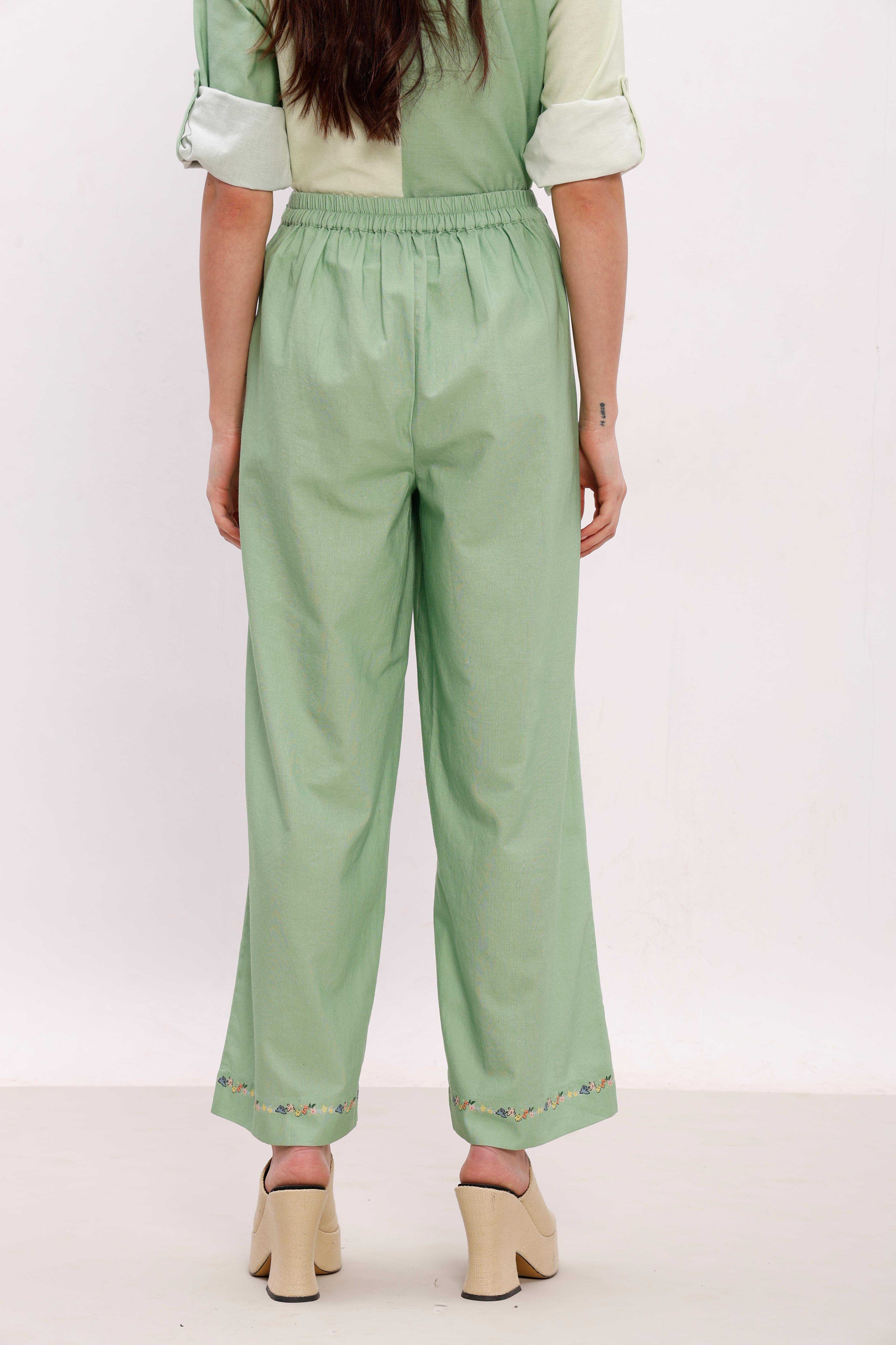 Vero Moda Green Printed Co-Ord Set Pants - Image 10