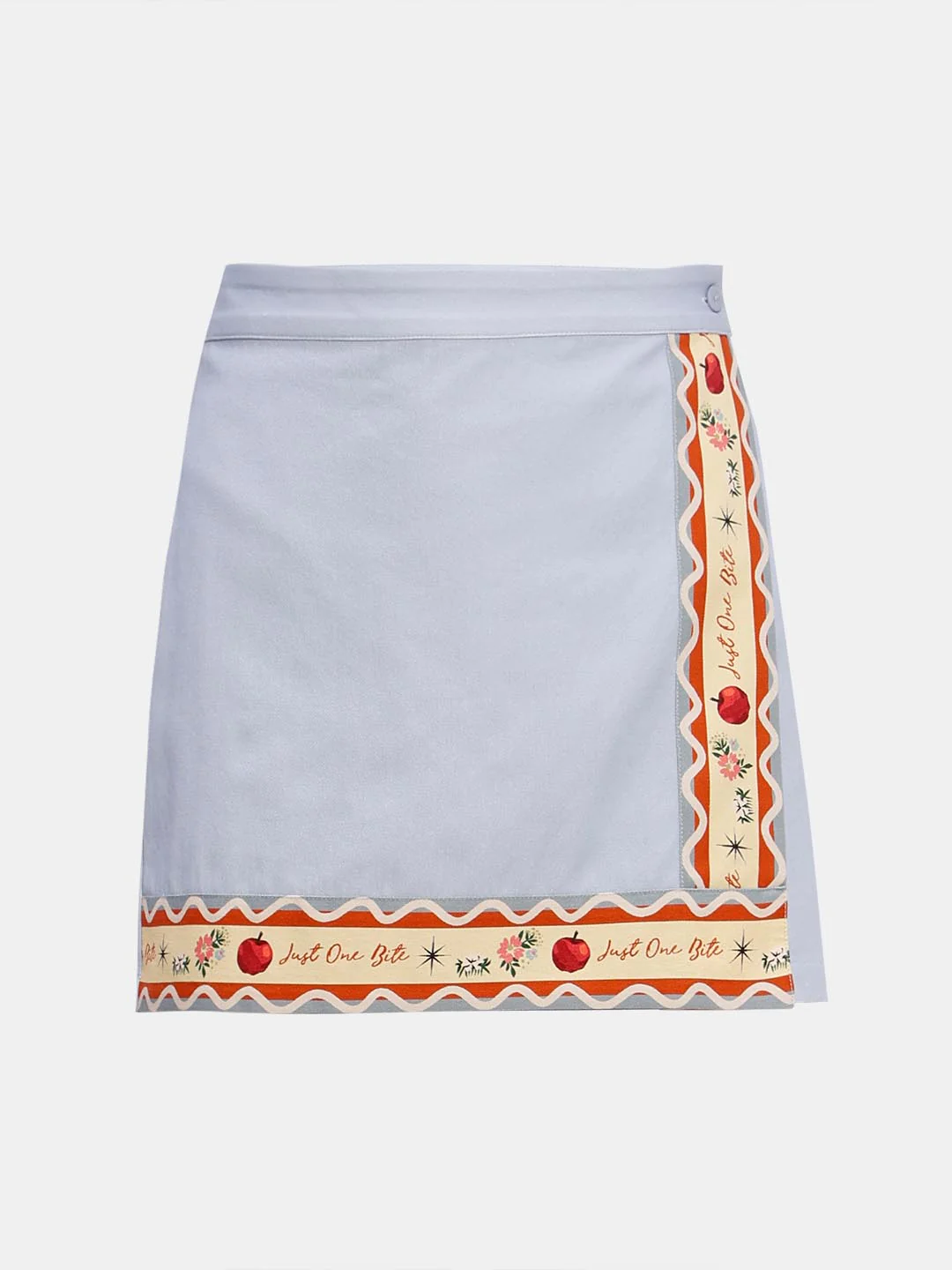 Vero Moda Blue Printed Cotton Co-Ord Set Wrap Skorts - Image 7