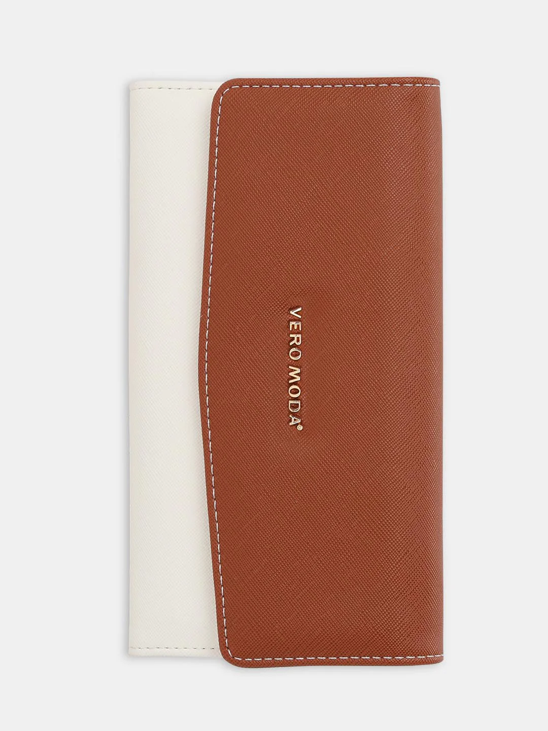 Brown Colourblocked Wallet - Image 5