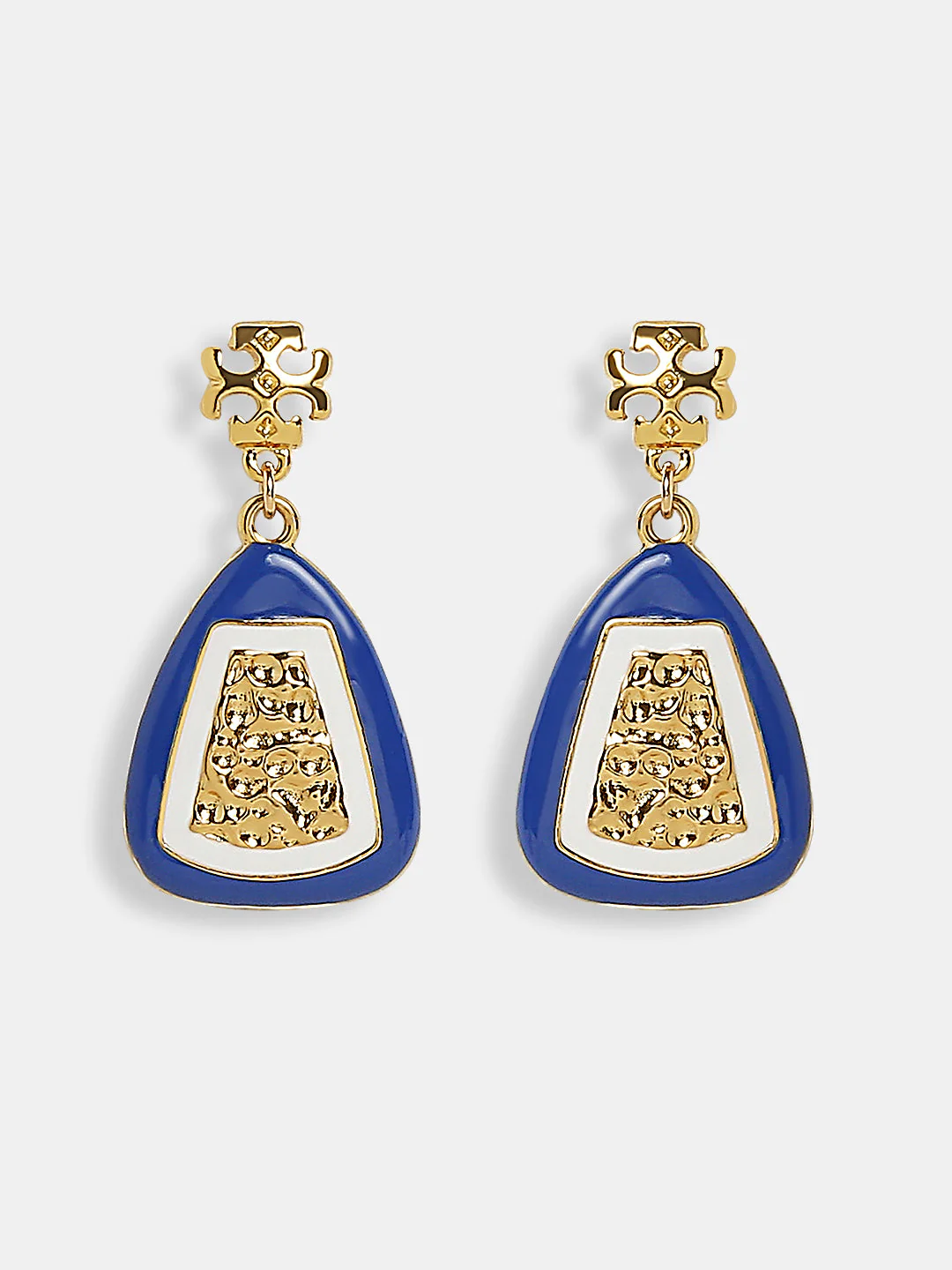 VERO MODA Golden Floral Drop Earrings - Image 2