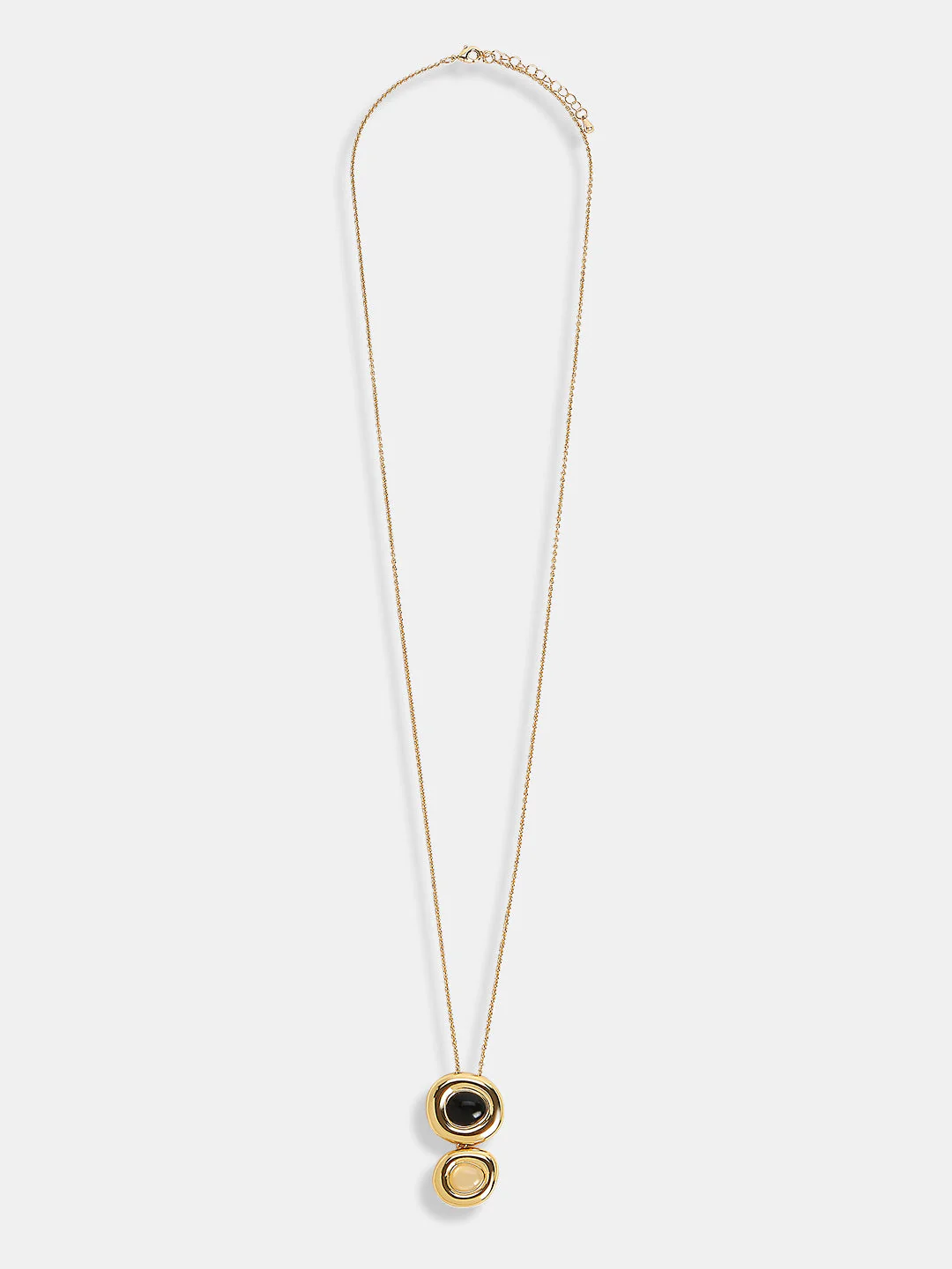 VERO MODA Golden Dual Pendant Necklace - Image 2
