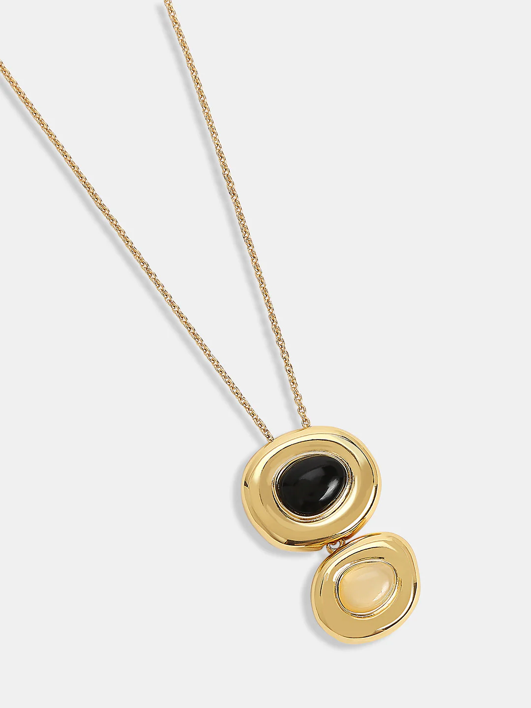 VERO MODA Golden Dual Pendant Necklace - Image 3