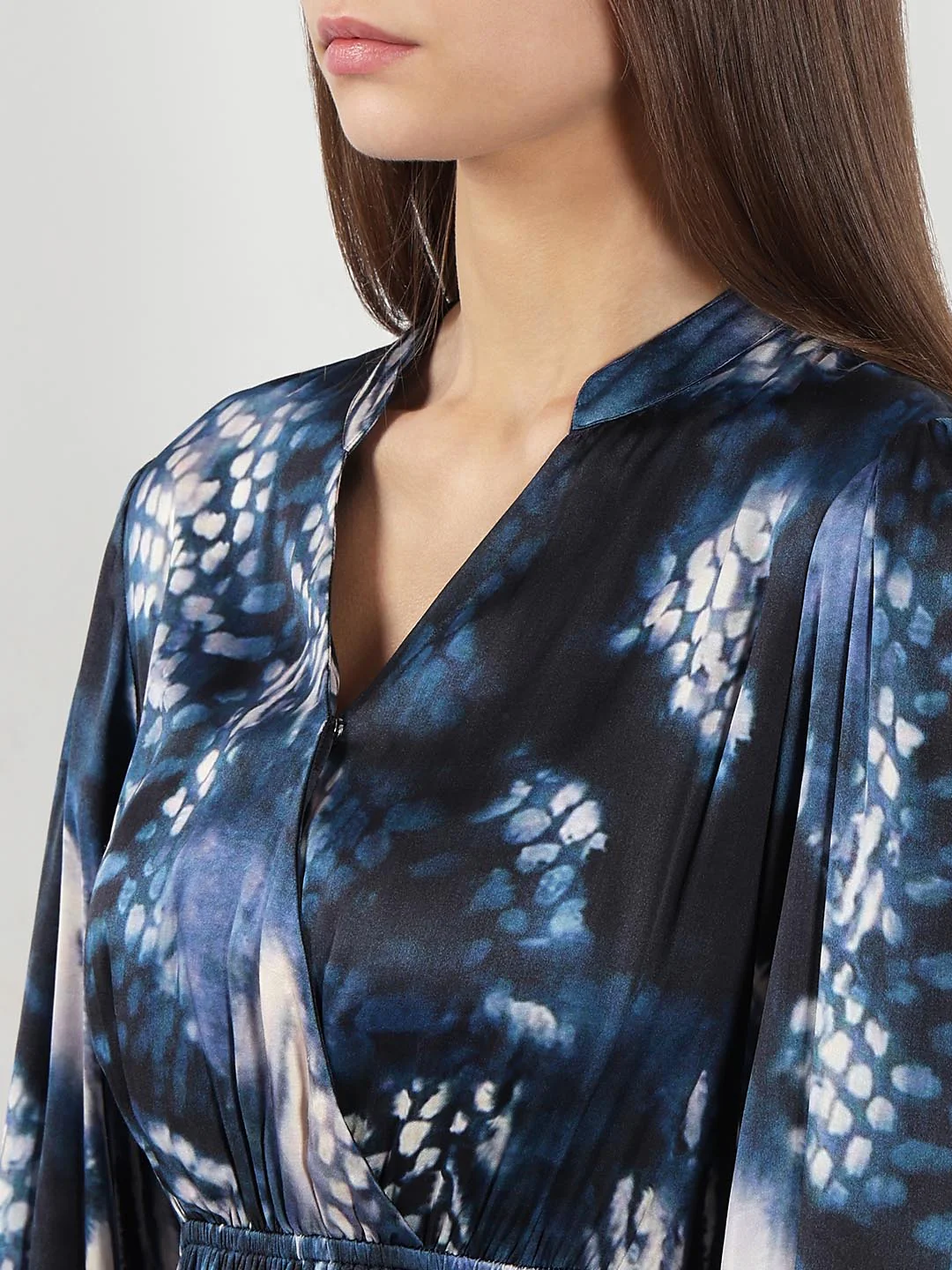 Vero Moda Navy Blue Printed Midi Dress - Image 6