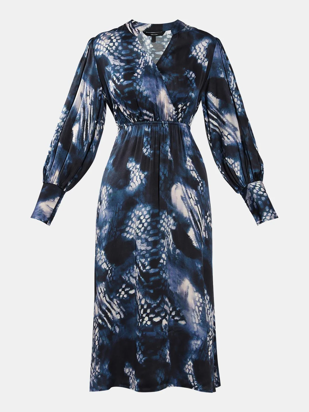 Vero Moda Navy Blue Printed Midi Dress - Image 7