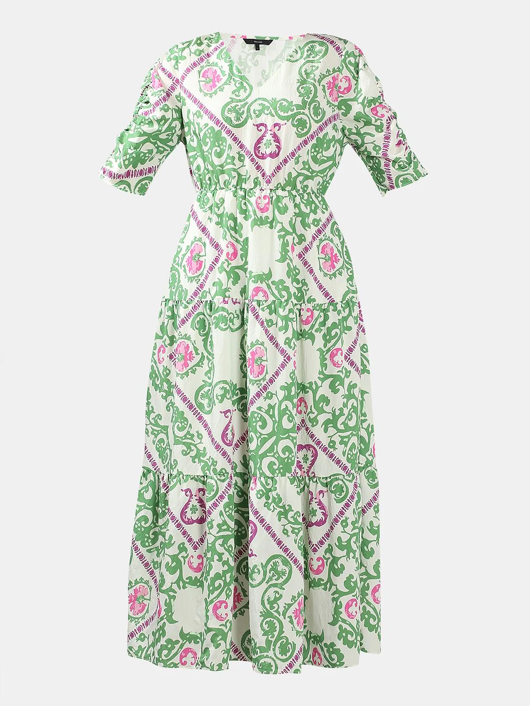Green Printed Maxi Dress - Image 7