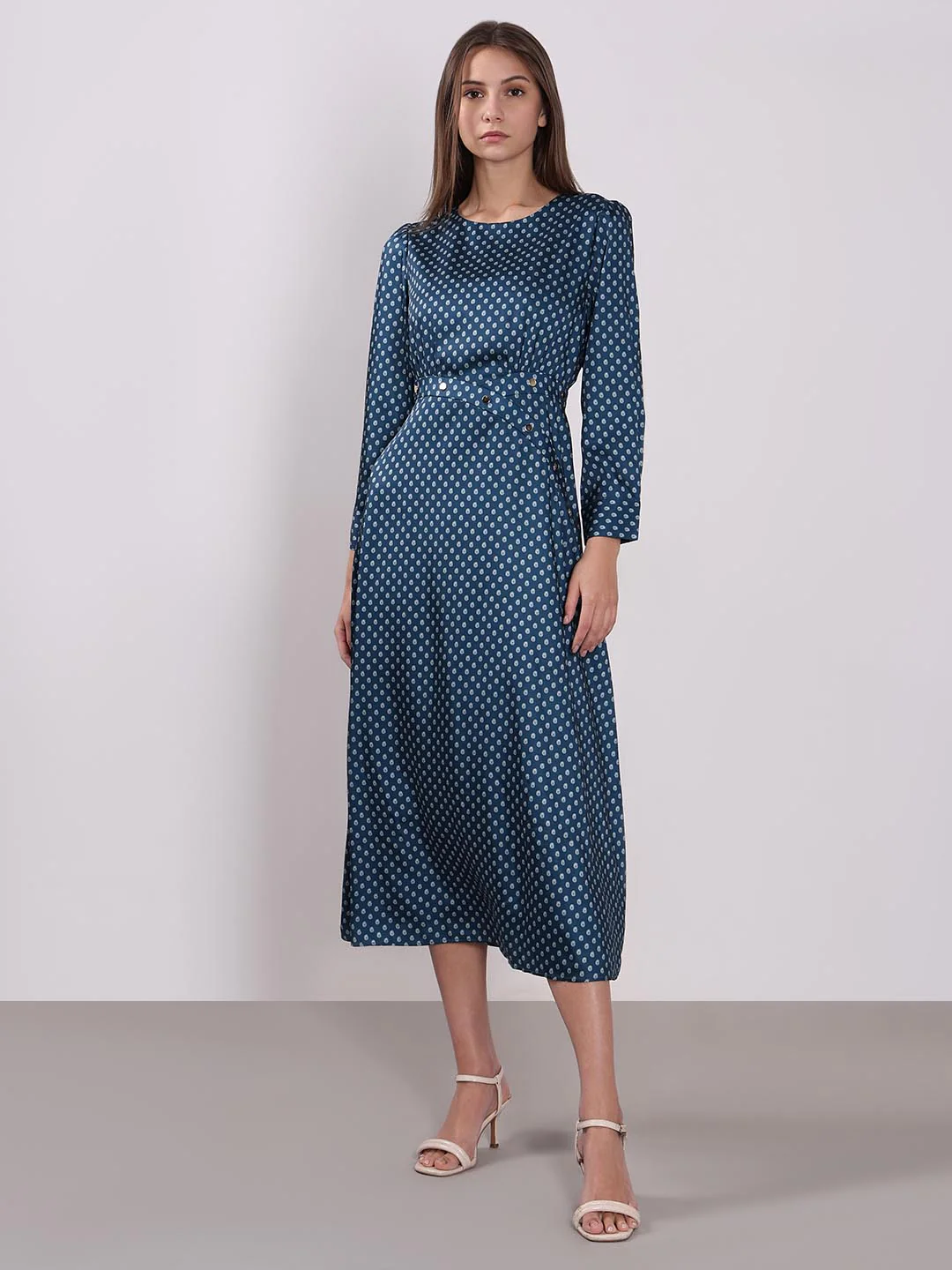 Vero Moda Blue Printed Midaxi Dress - Image 2