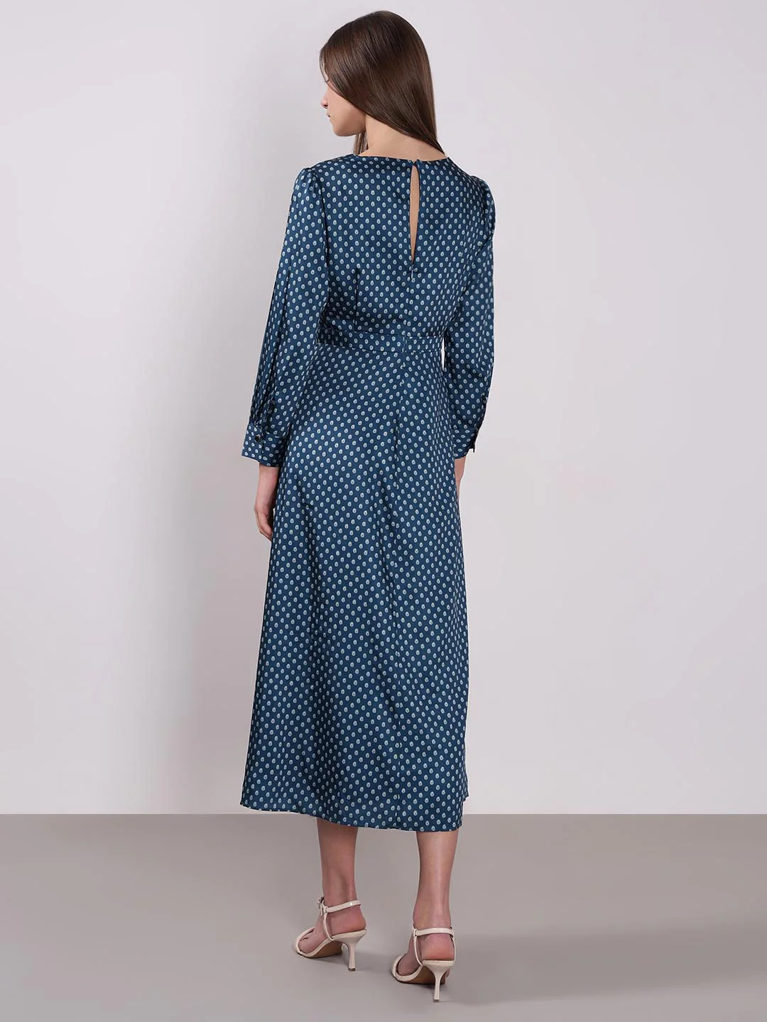 Vero Moda Blue Printed Midaxi Dress - Image 4