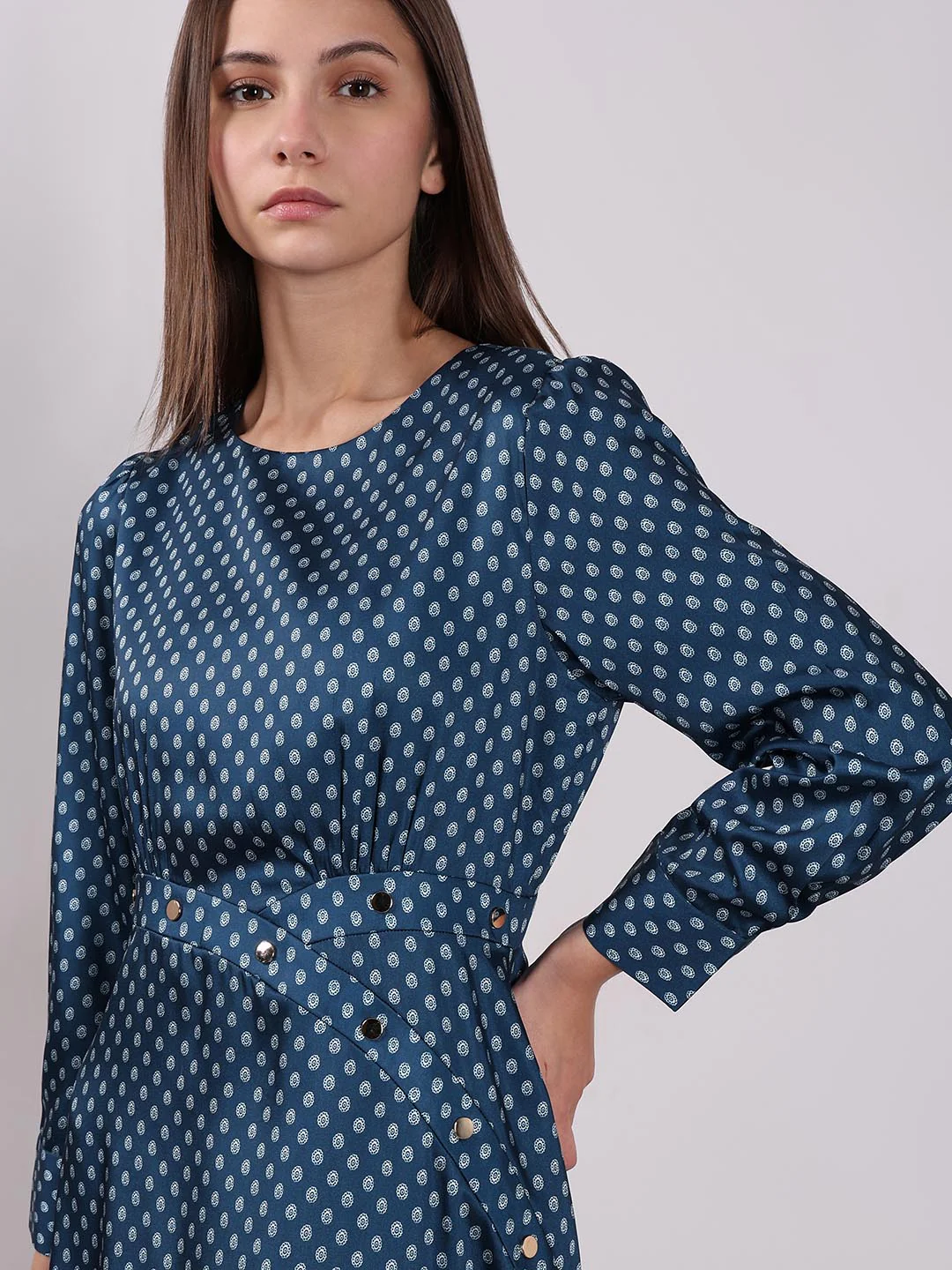 Vero Moda Blue Printed Midaxi Dress - Image 5