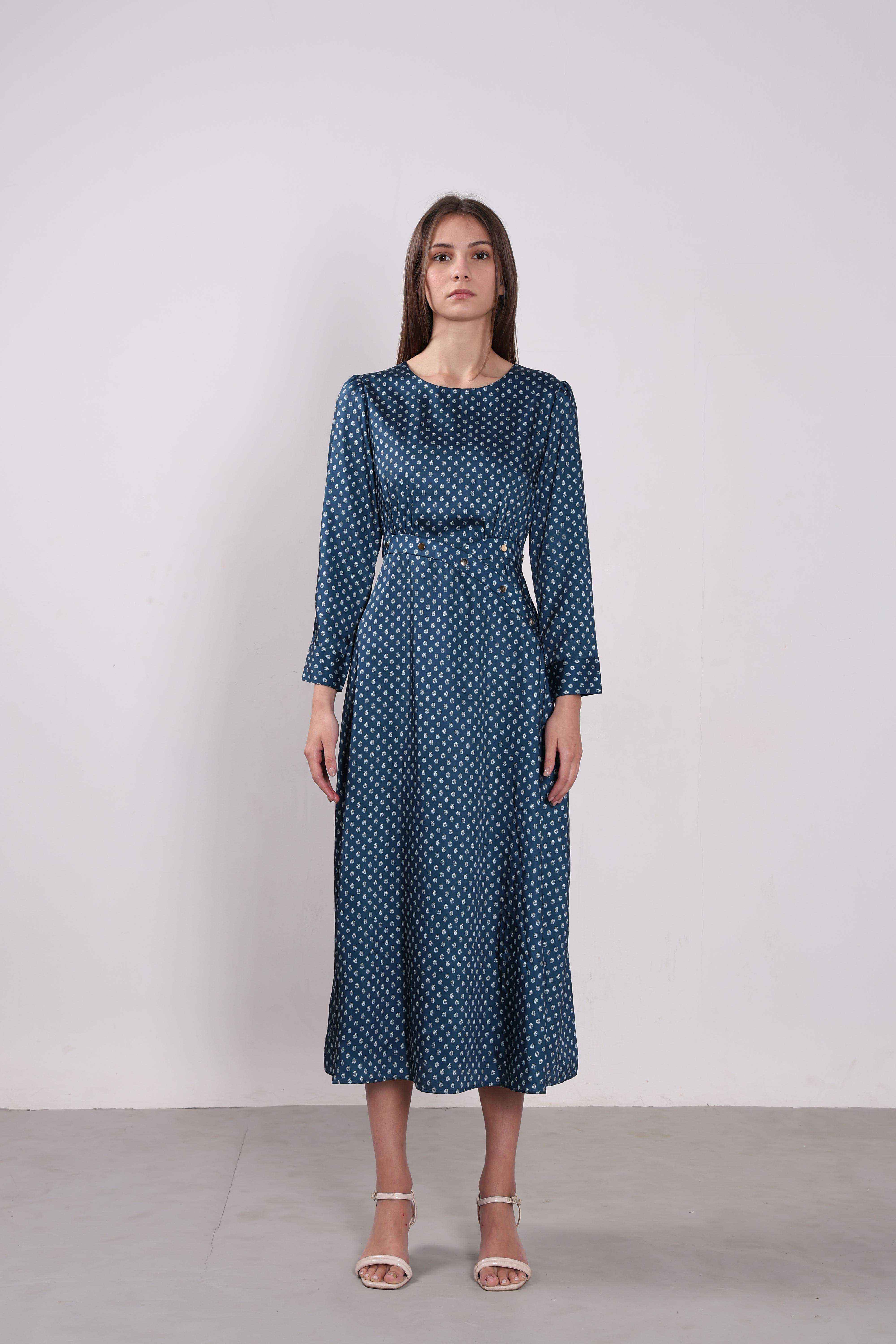 Vero Moda Blue Printed Midaxi Dress - Image 8