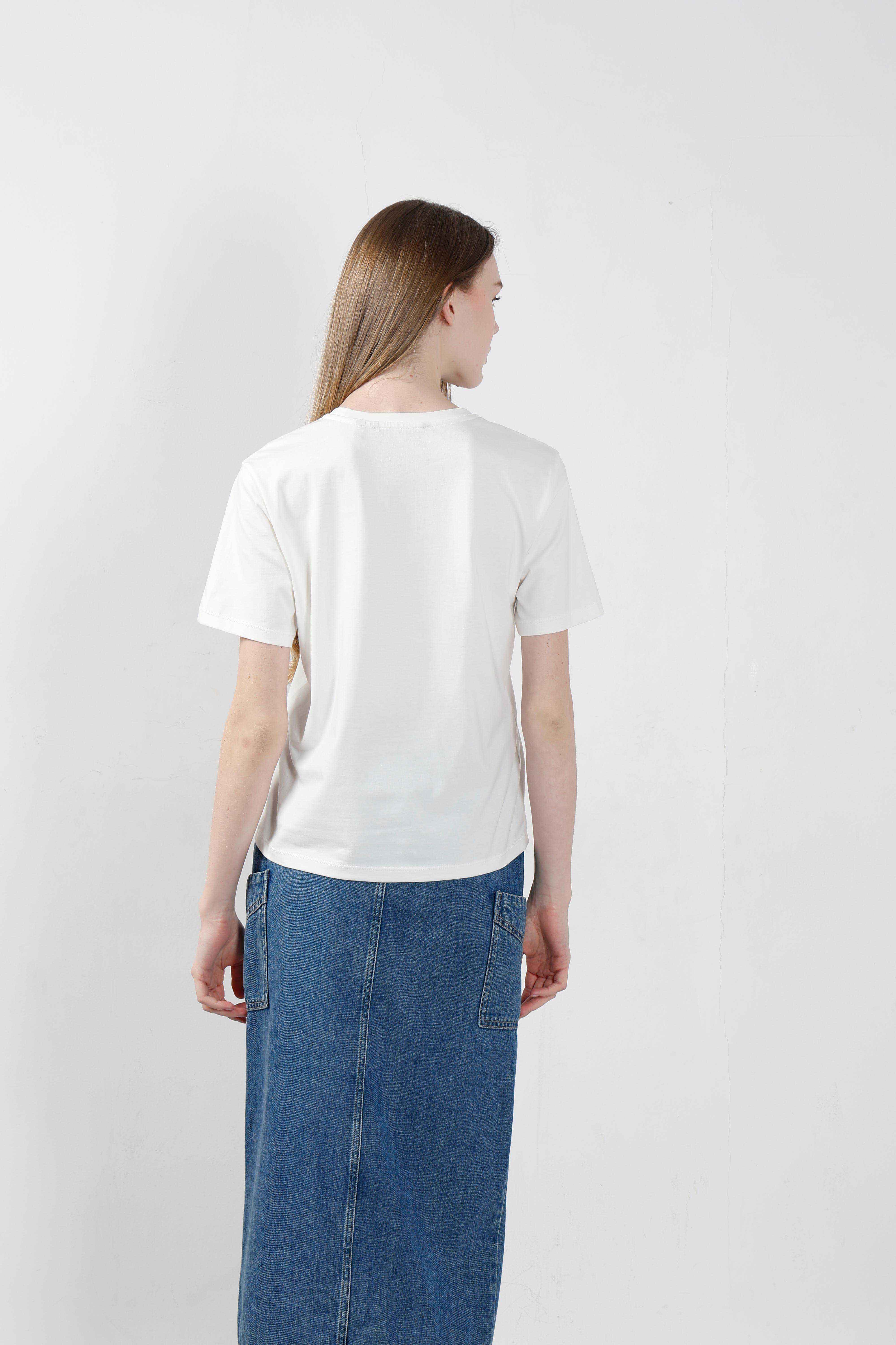 Vero Moda White Printed T-Shirt - Image 10