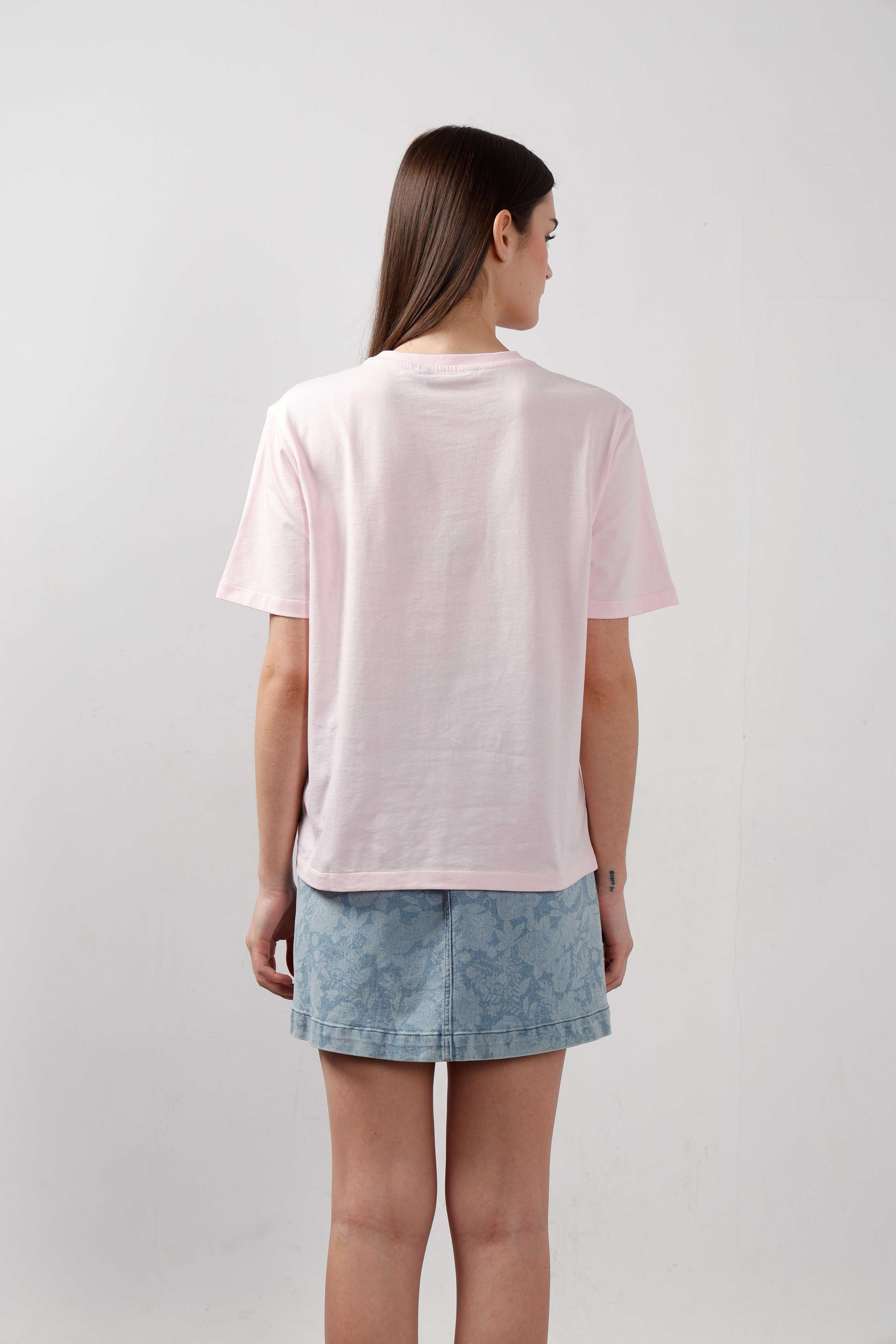 Vero Moda Light Pink 3D Print T-Shirt - Image 10