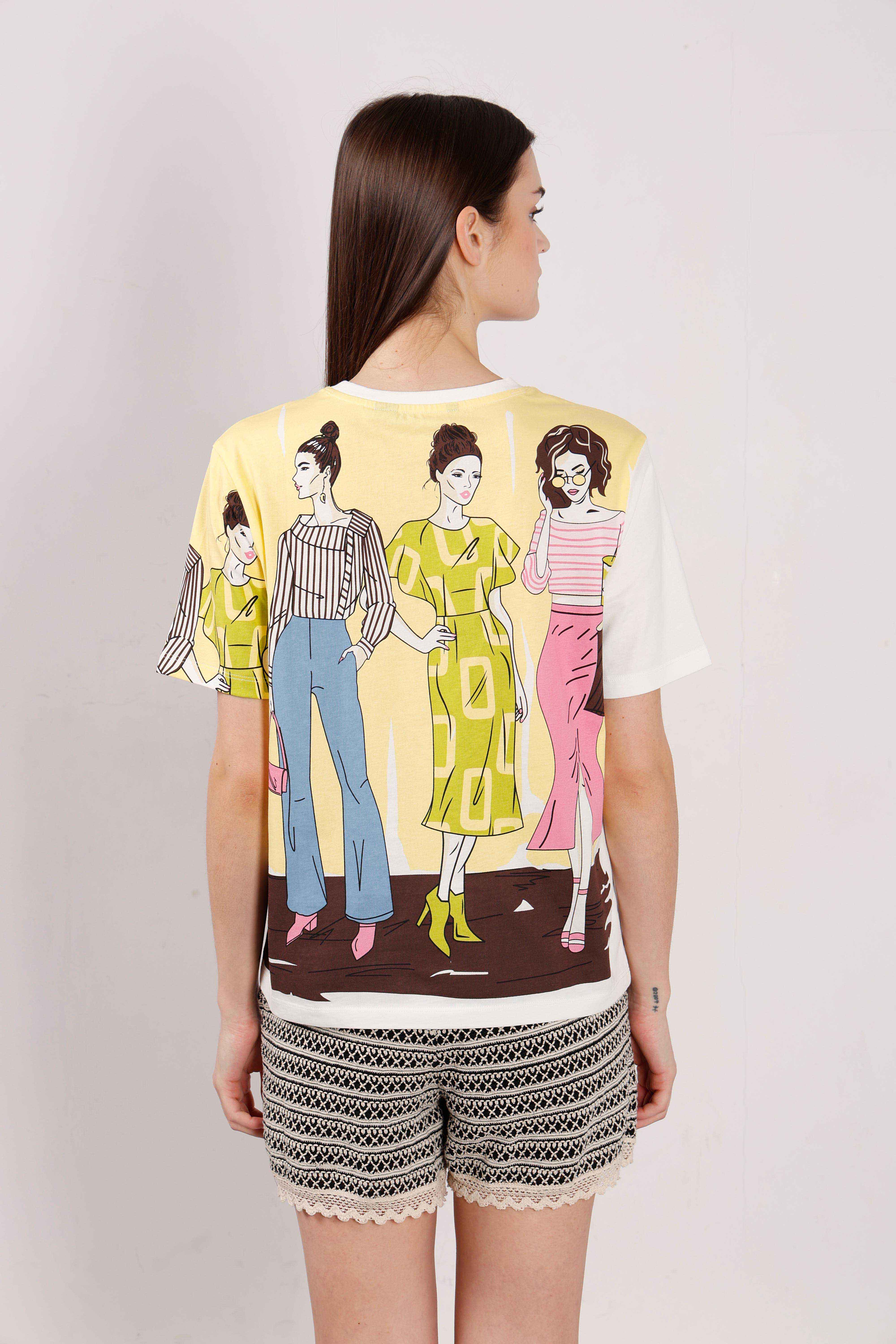 Vero Moda White Printed Cotton T-Shirt - Image 10