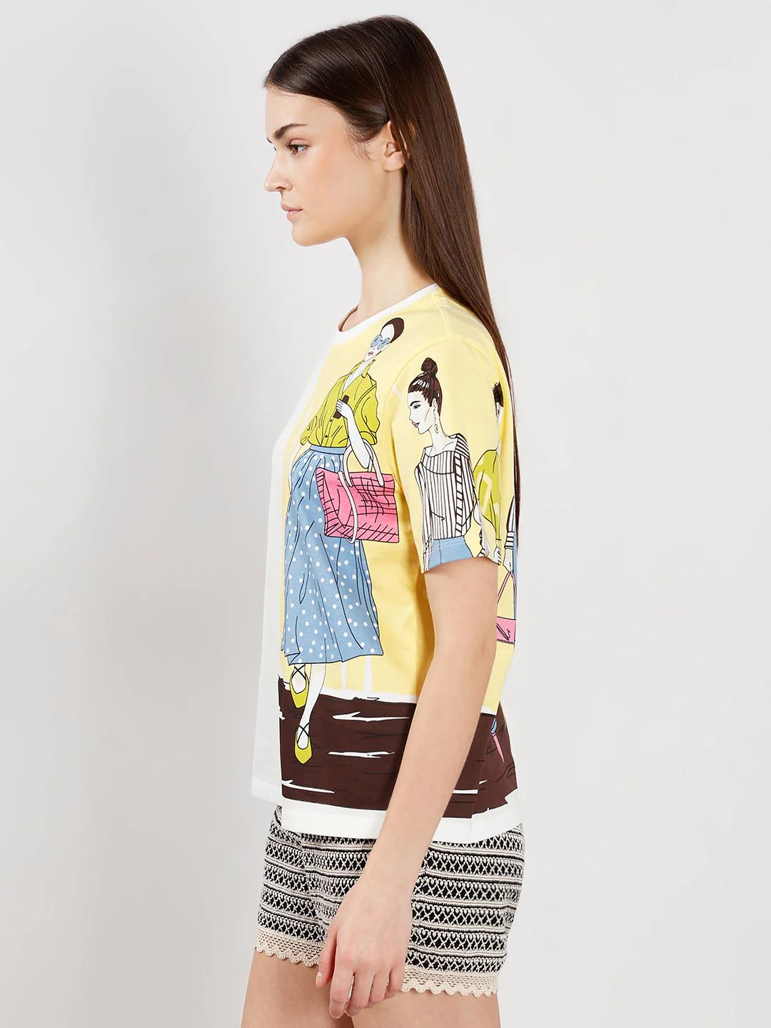 Vero Moda White Printed Cotton T-Shirt - Image 4