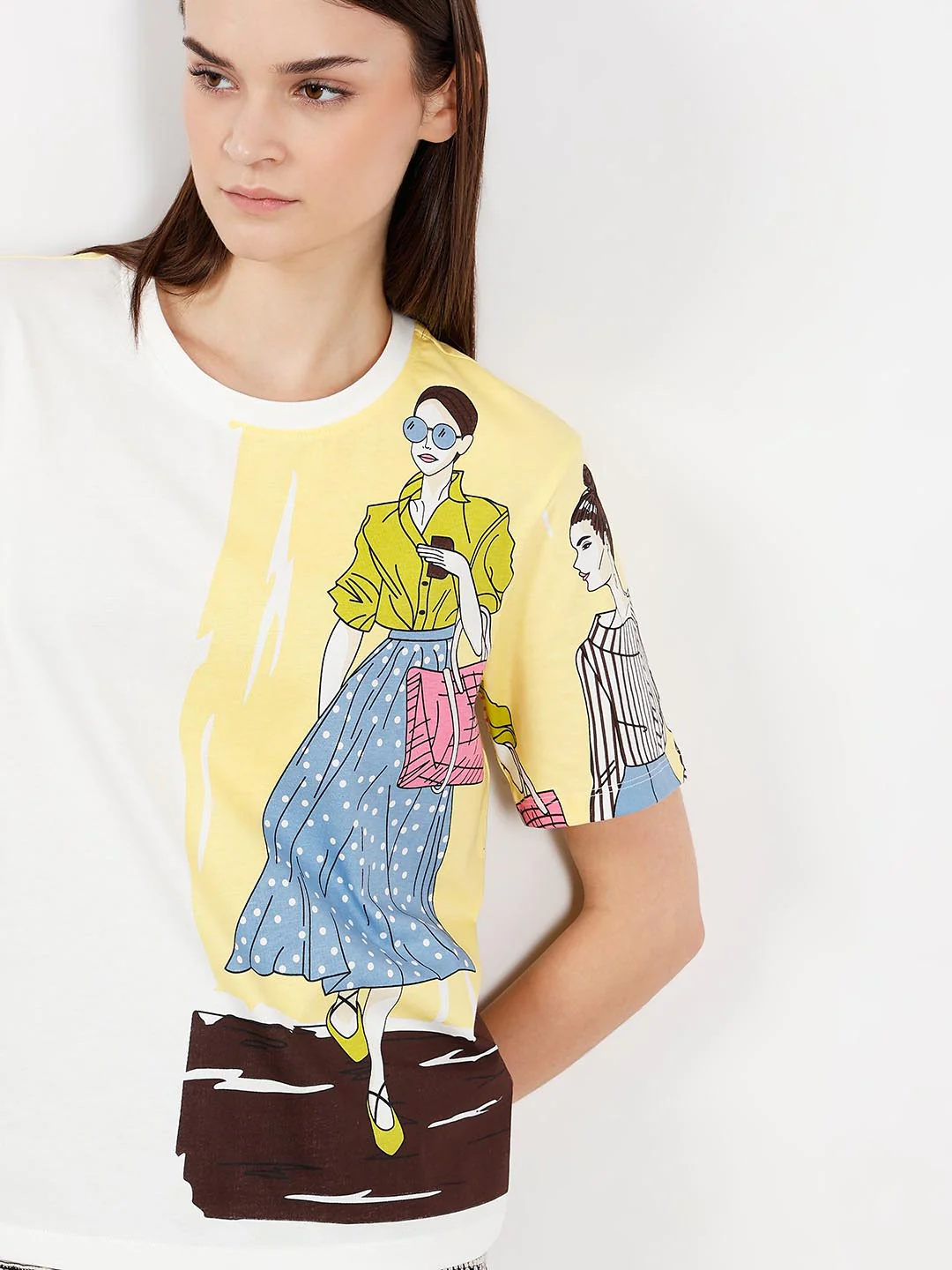 Vero Moda White Printed Cotton T-Shirt - Image 6