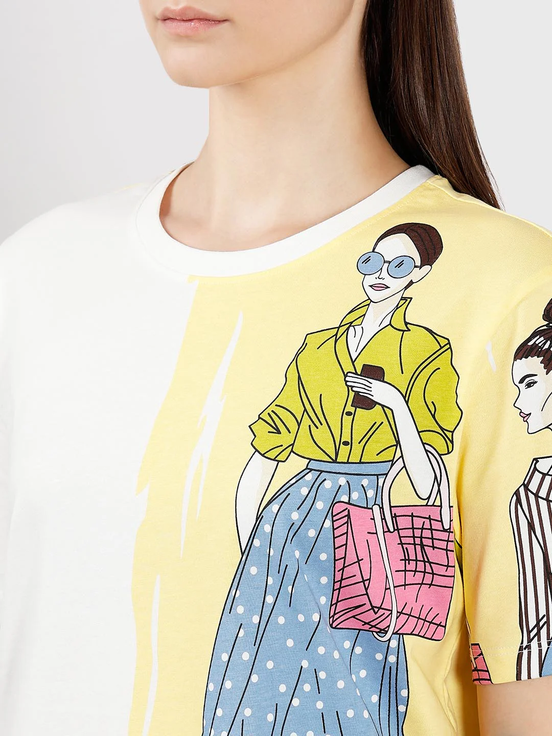 Vero Moda White Printed Cotton T-Shirt - Image 8