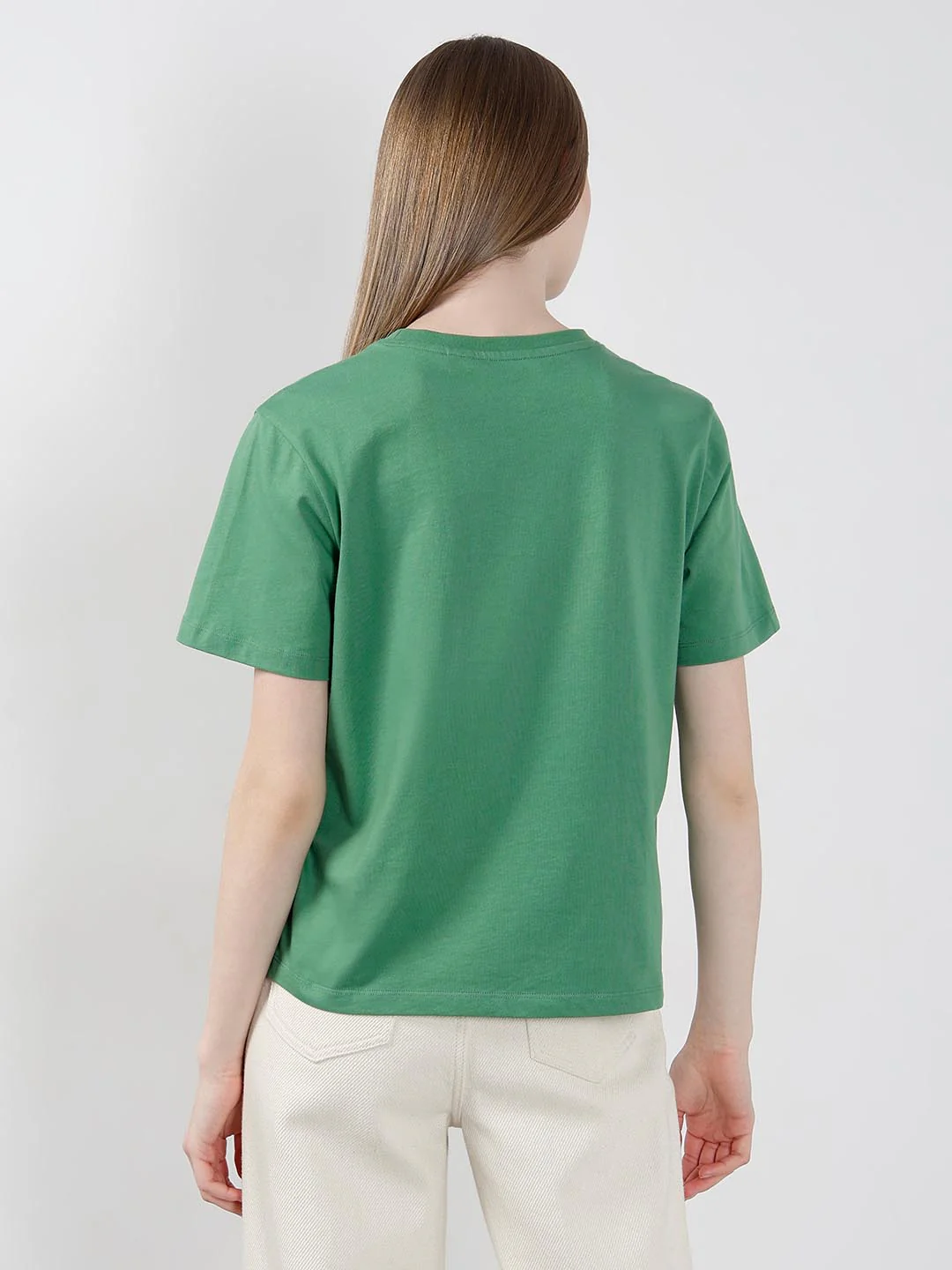 Vero Moda Green Printed T-Shirt - Image 3