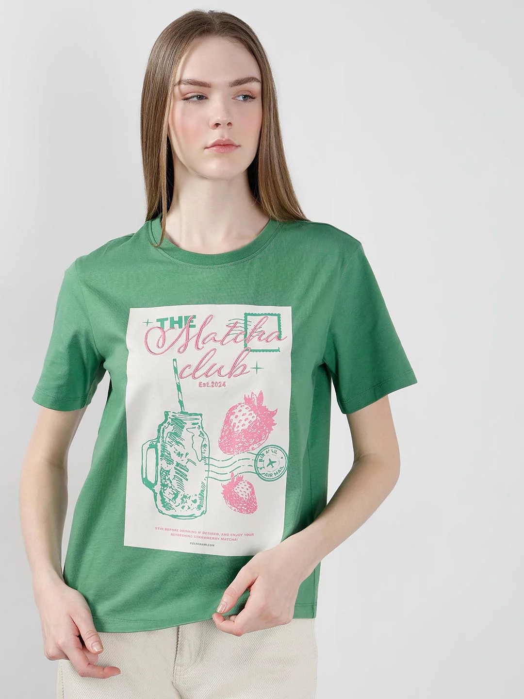 Vero Moda Green Printed T-Shirt - Image 6