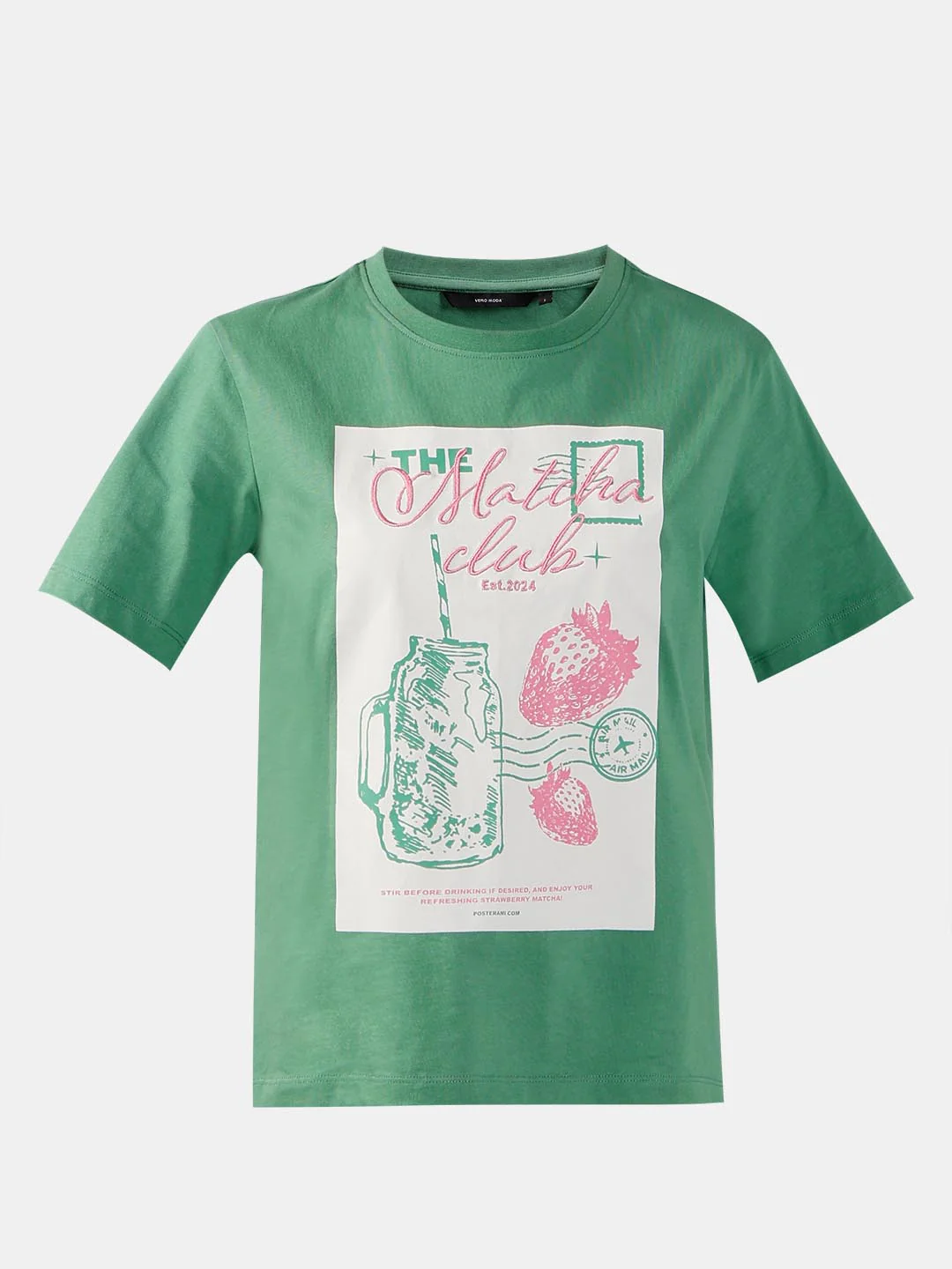 Vero Moda Green Printed T-Shirt - Image 7