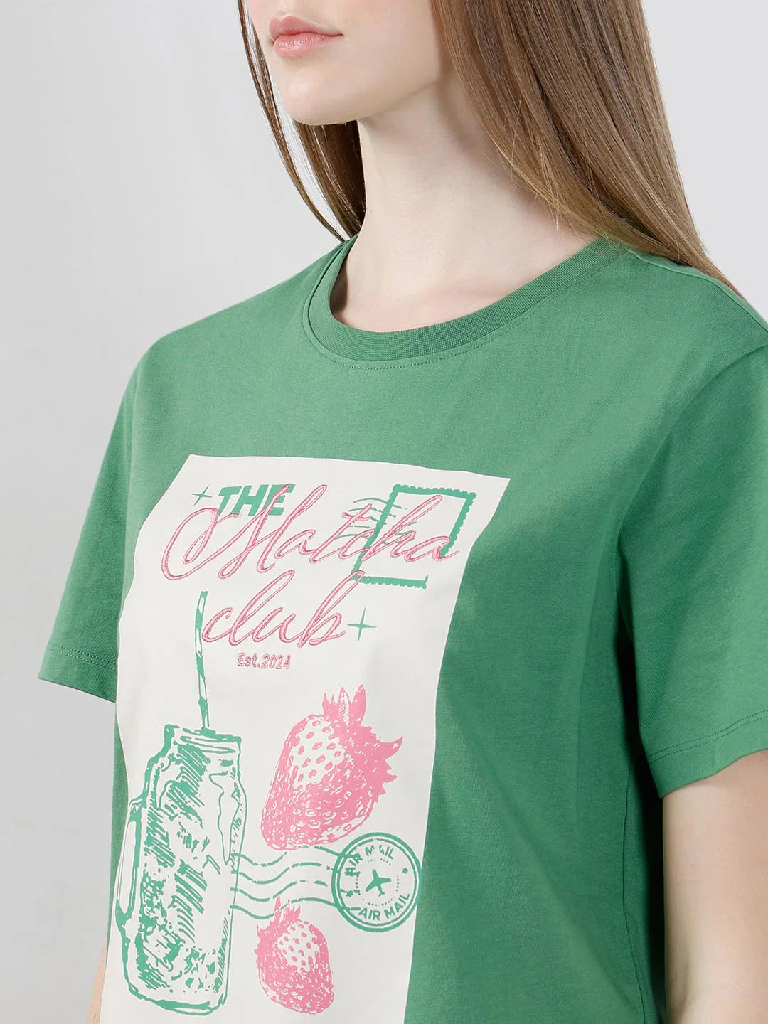 Vero Moda Green Printed T-Shirt - Image 8