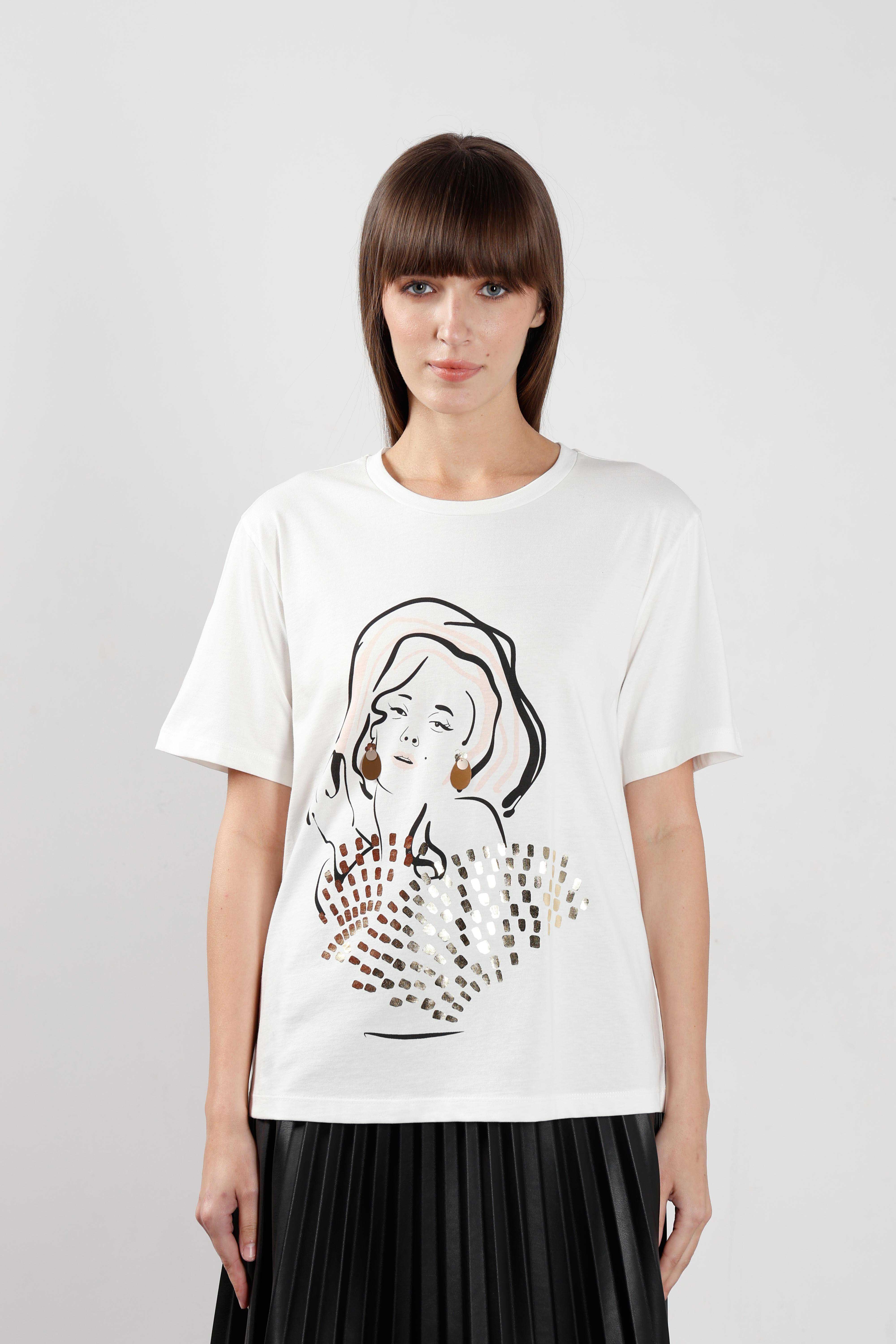 Vero Moda White Printed T-Shirt - Image 9