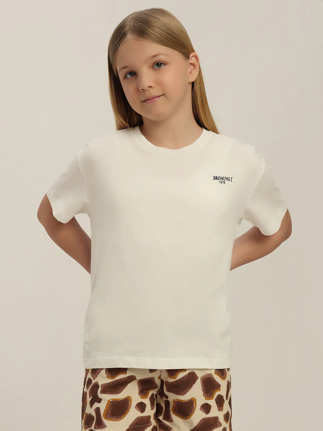 GIRL White Printed T-shirt - Image 2