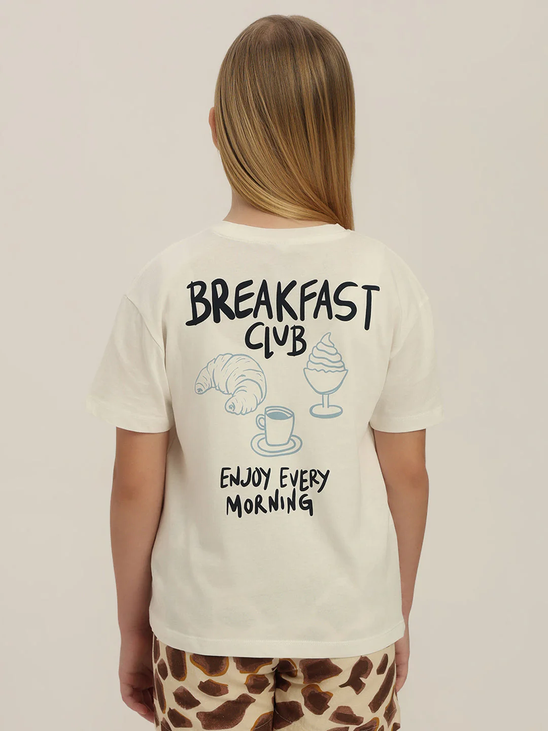 GIRL White Printed T-shirt - Image 4