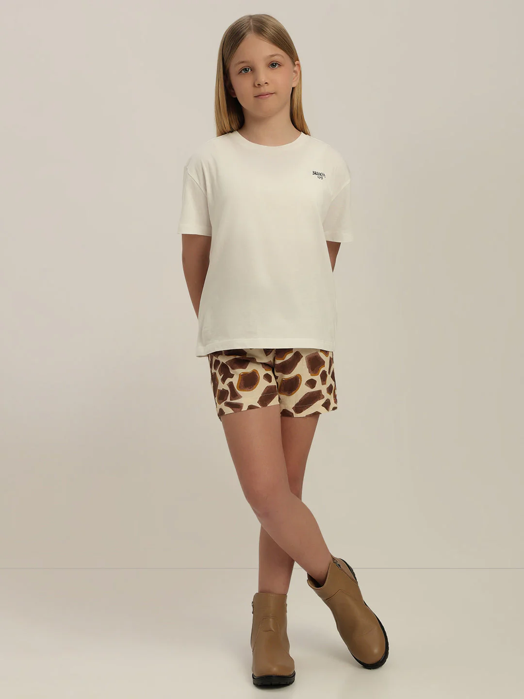 GIRL White Printed T-shirt - Image 5