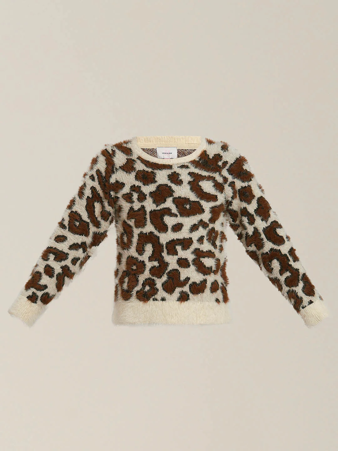 GIRLS Brown Animal Print Pullover - Image 7