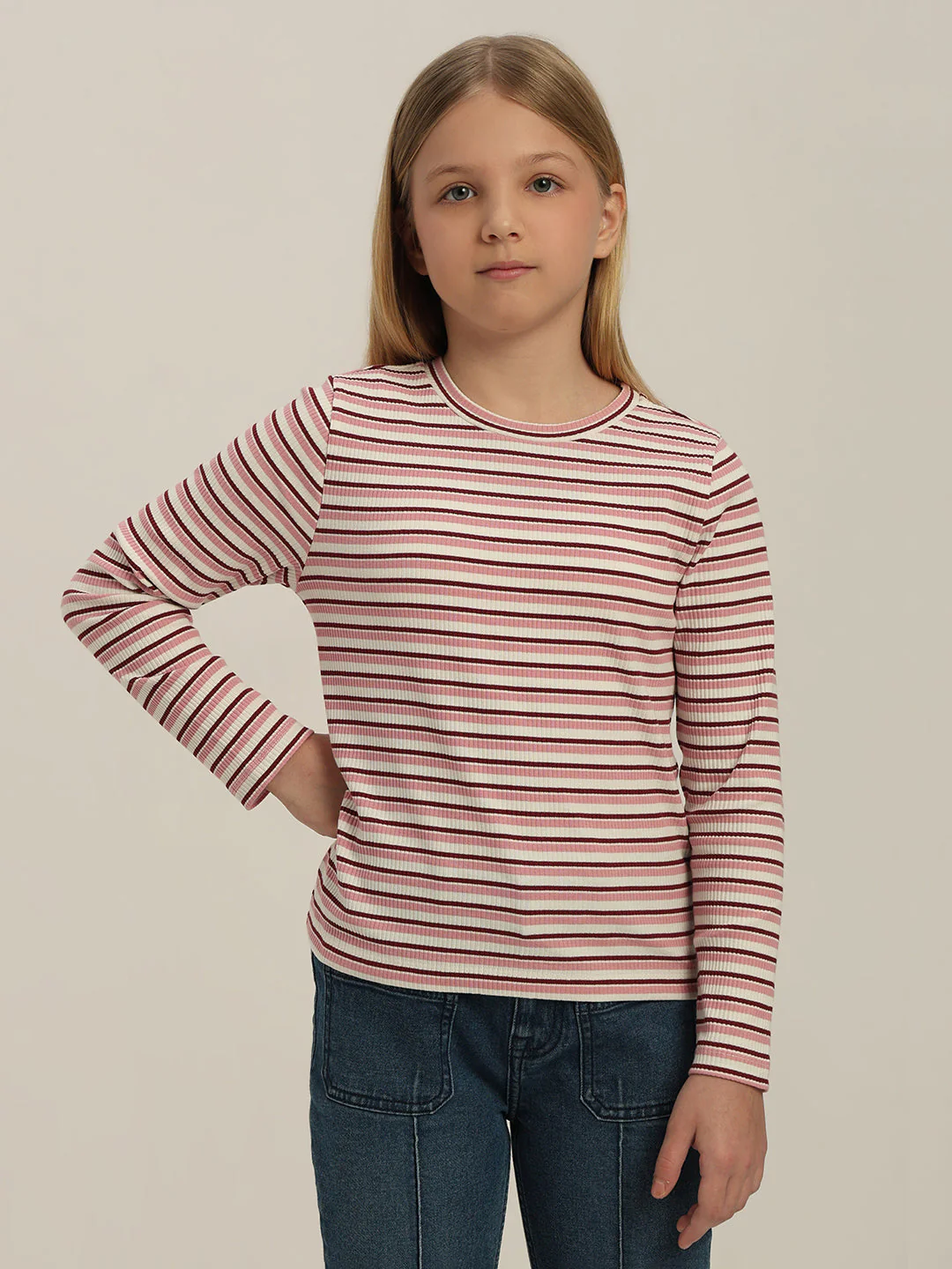 GIRL Striped Top - Image 2