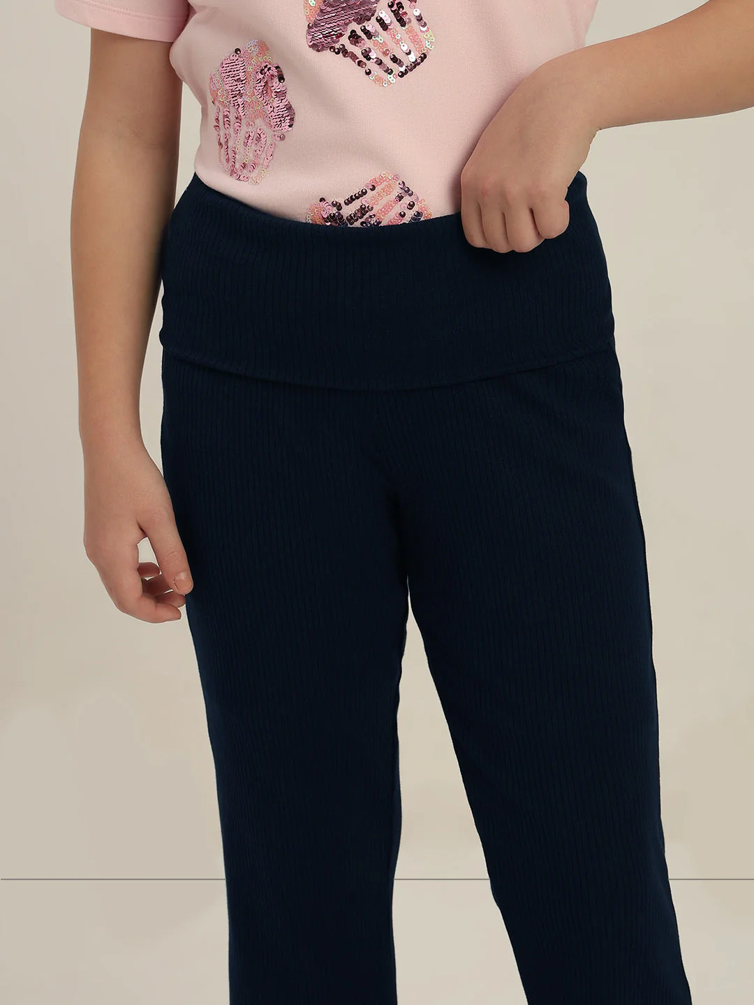 GIRLS High Stretch Fold Down Pants - Image 6