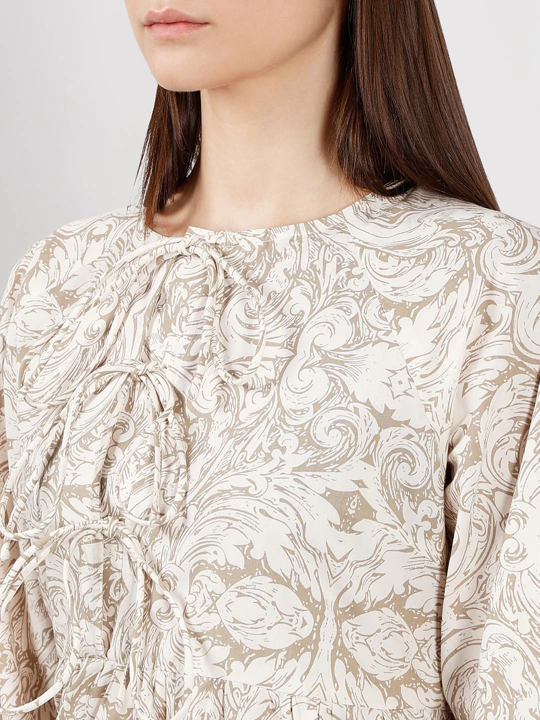 Vero Moda Beige Printed Midaxi Dress - Image 6