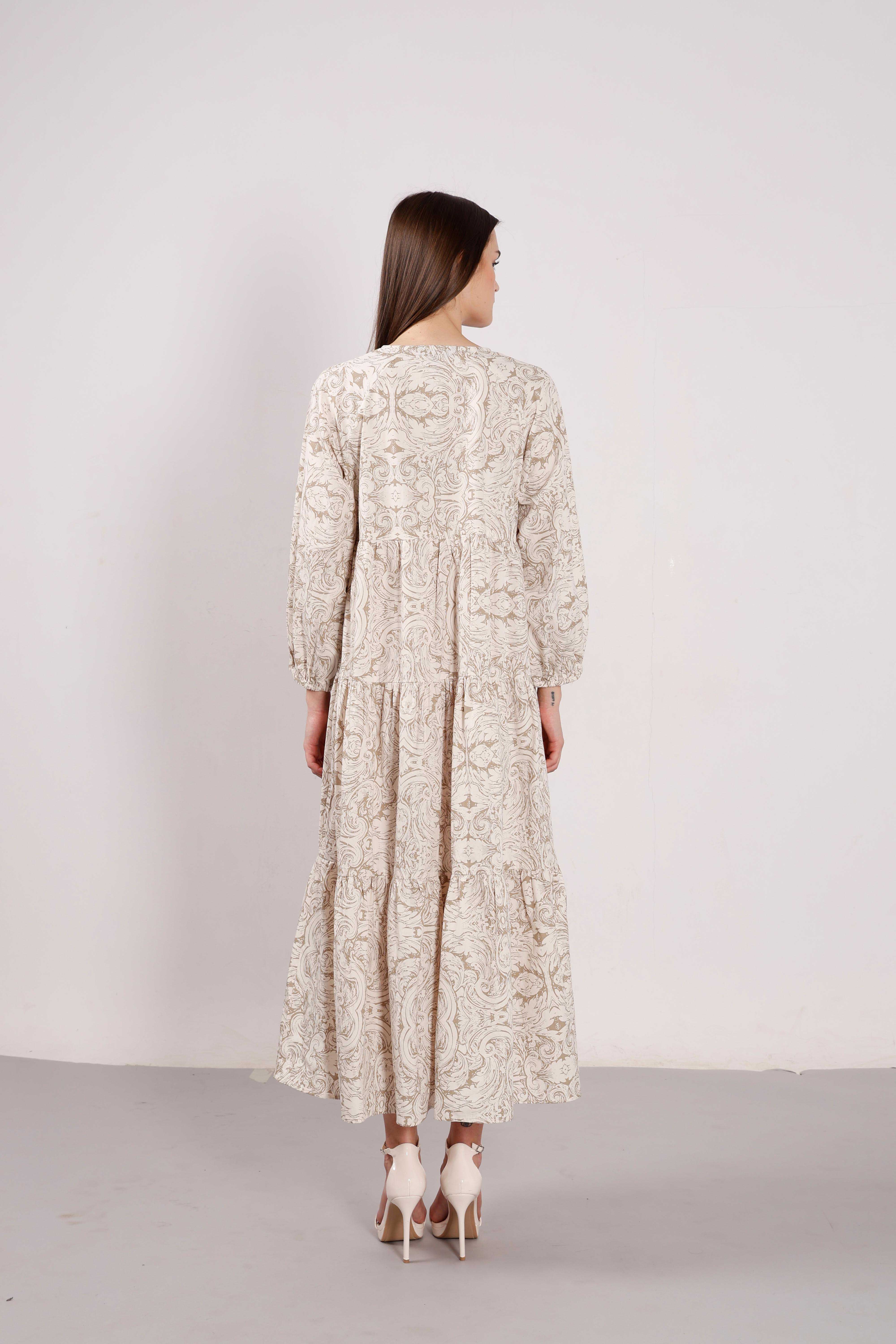 Vero Moda Beige Printed Midaxi Dress - Image 9