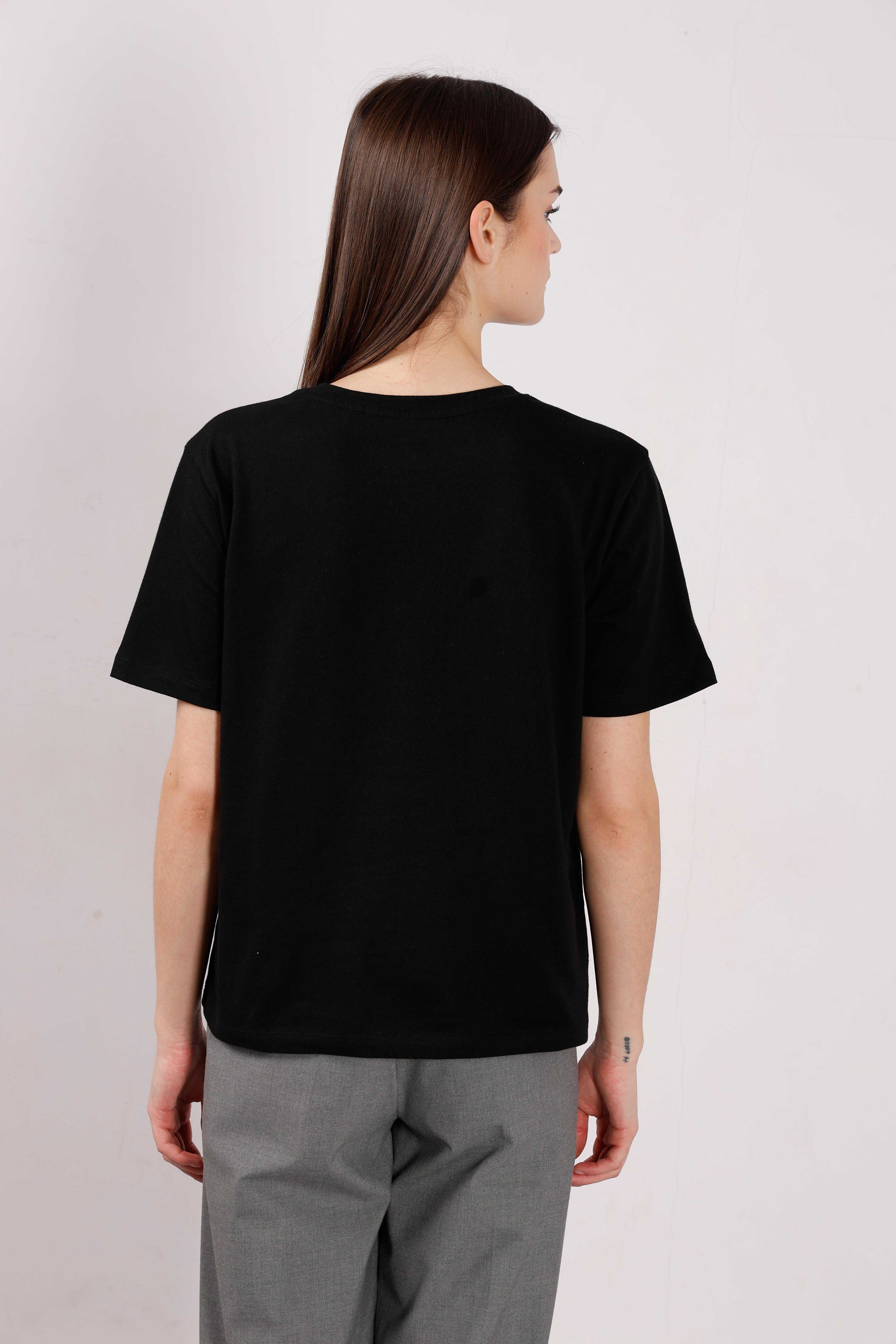 Vero Moda Black Cotton T-Shirt - Image 10