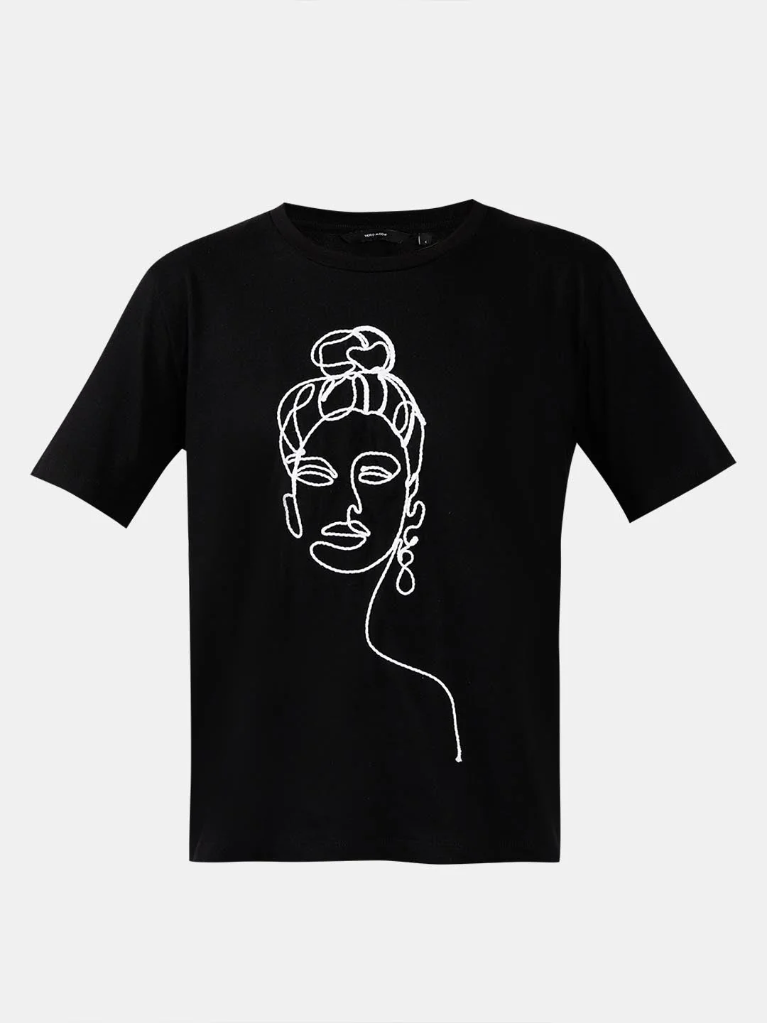 Vero Moda Black Cotton T-Shirt - Image 7