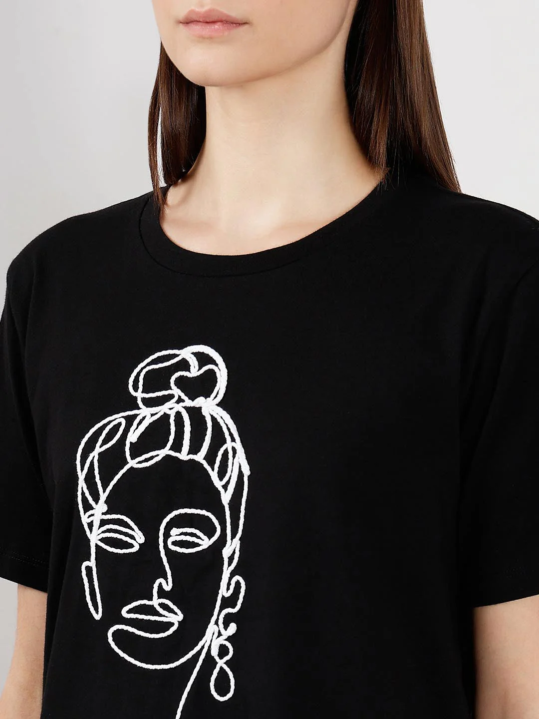 Vero Moda Black Cotton T-Shirt - Image 8