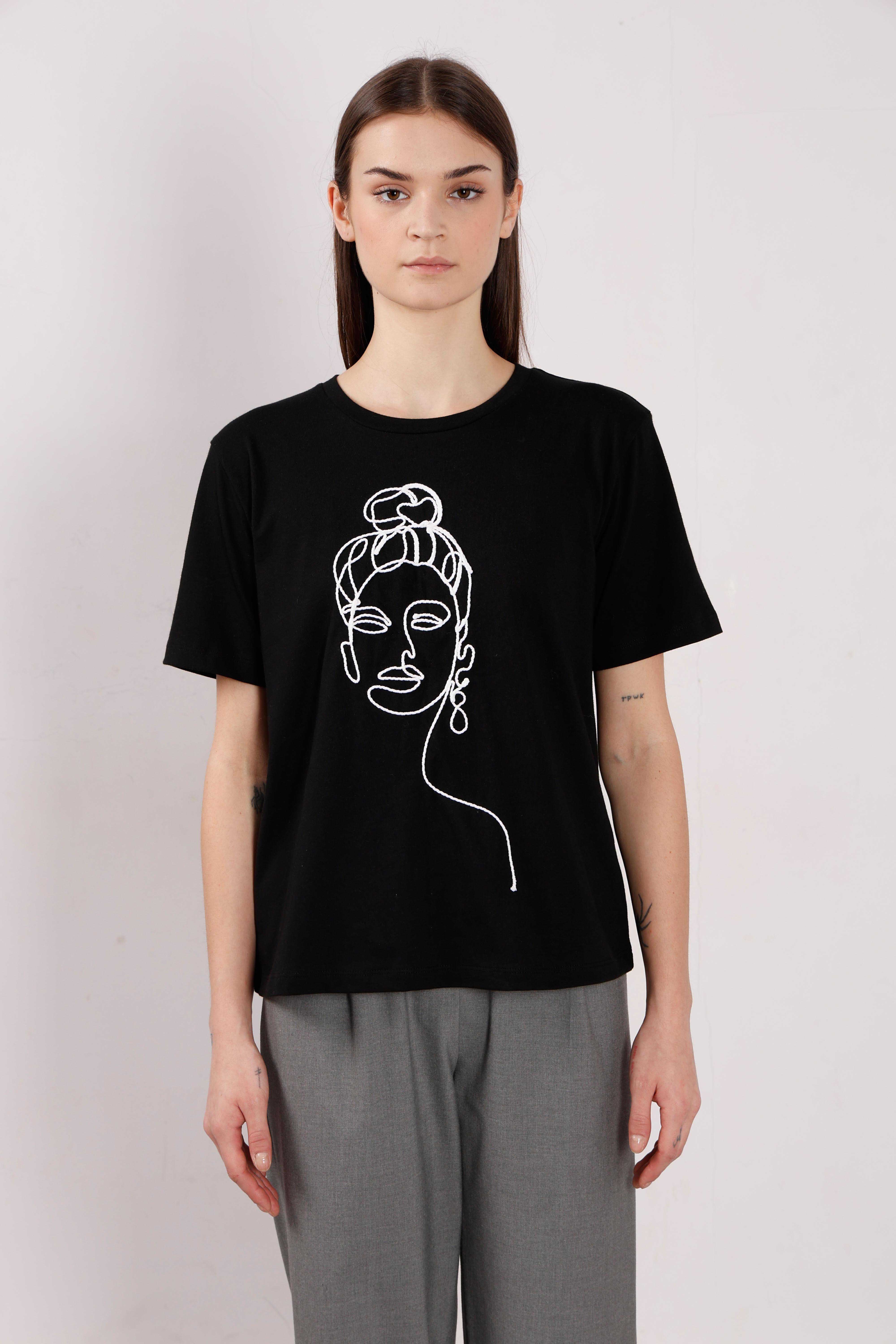 Vero Moda Black Cotton T-Shirt - Image 9