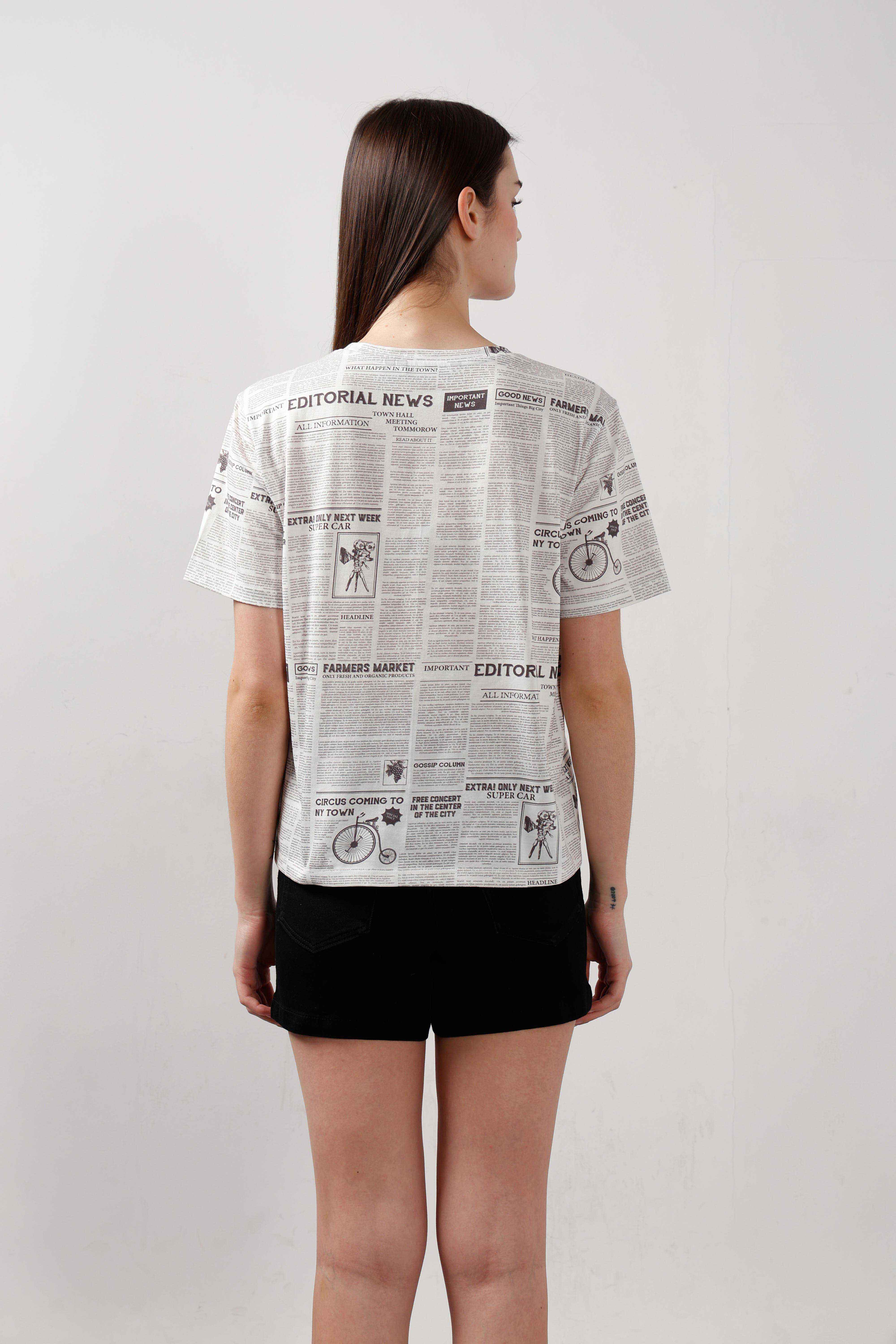 Vero Moda White Typographic Print T-Shirt - Image 10