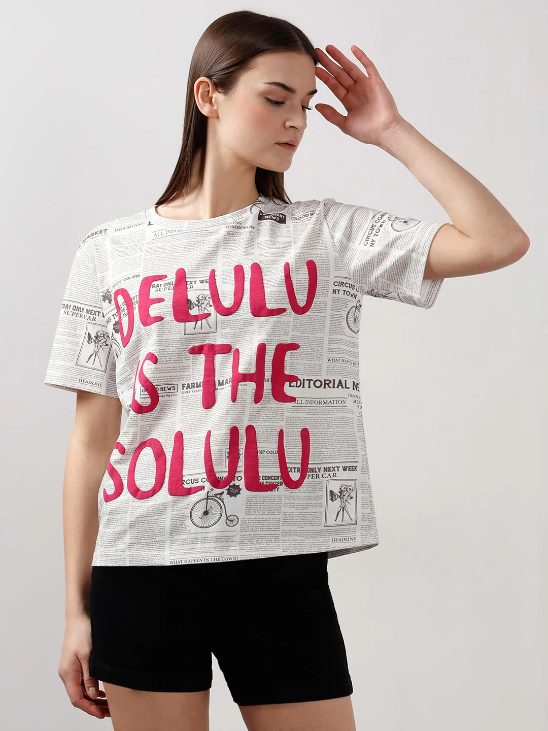 Vero Moda White Typographic Print T-Shirt - Image 2