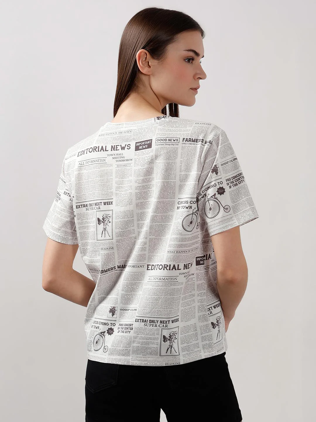 Vero Moda White Typographic Print T-Shirt - Image 3