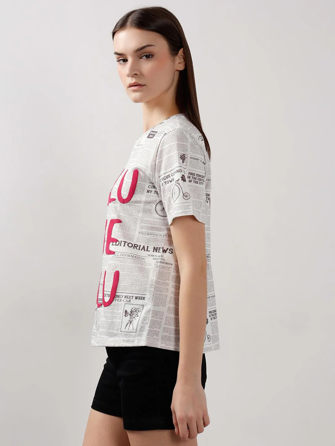 Vero Moda White Typographic Print T-Shirt - Image 4