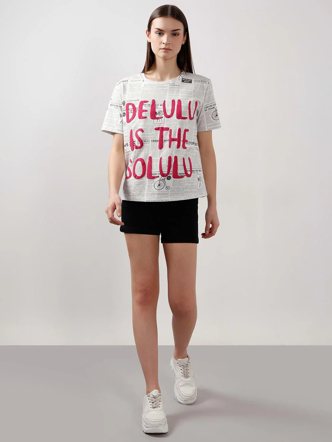 Vero Moda White Typographic Print T-Shirt - Image 5