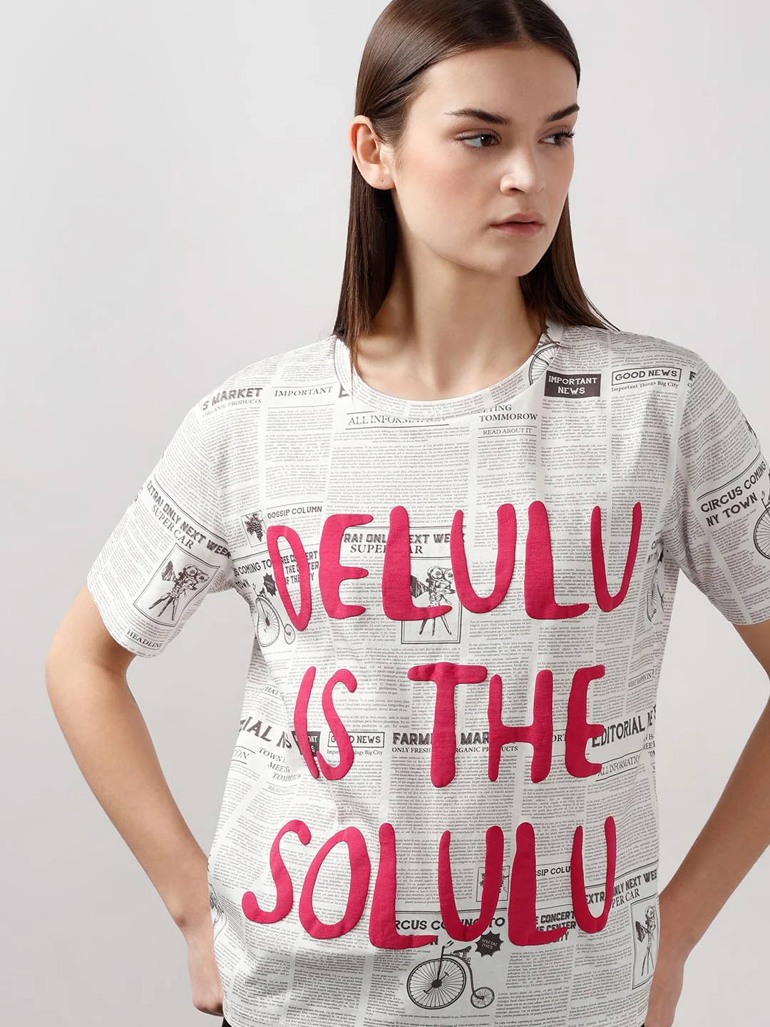 Vero Moda White Typographic Print T-Shirt - Image 6