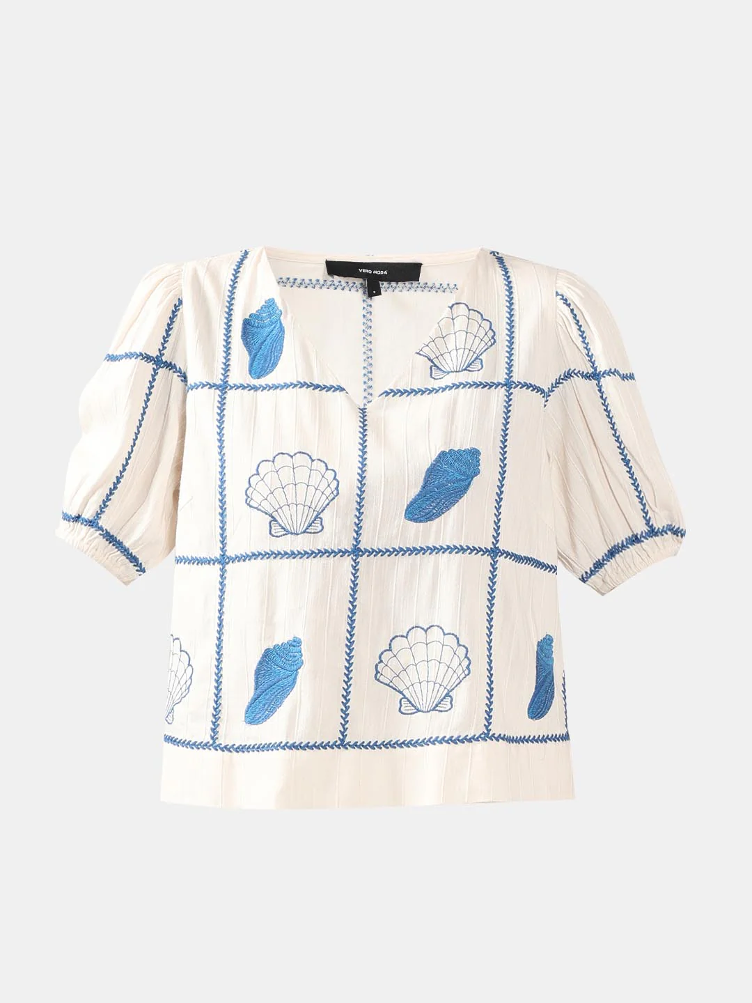 Vero Moda Ecru Embroidered Co-Ord Set Top - Image 7