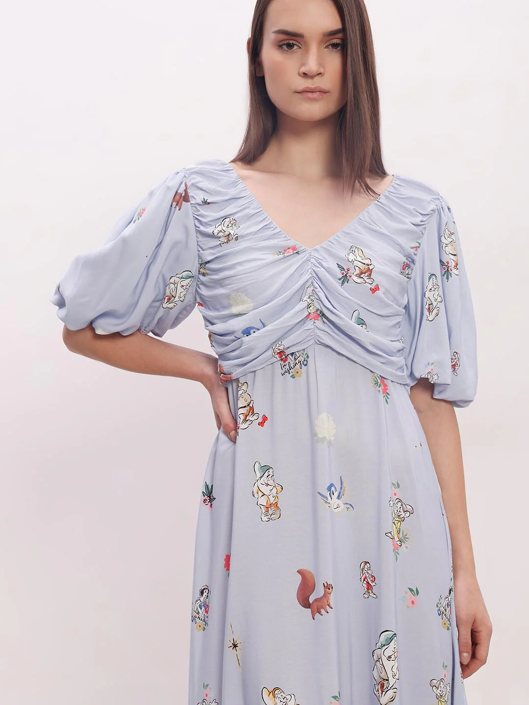 Vero Moda Blue Printed Midi Dress - Image 5