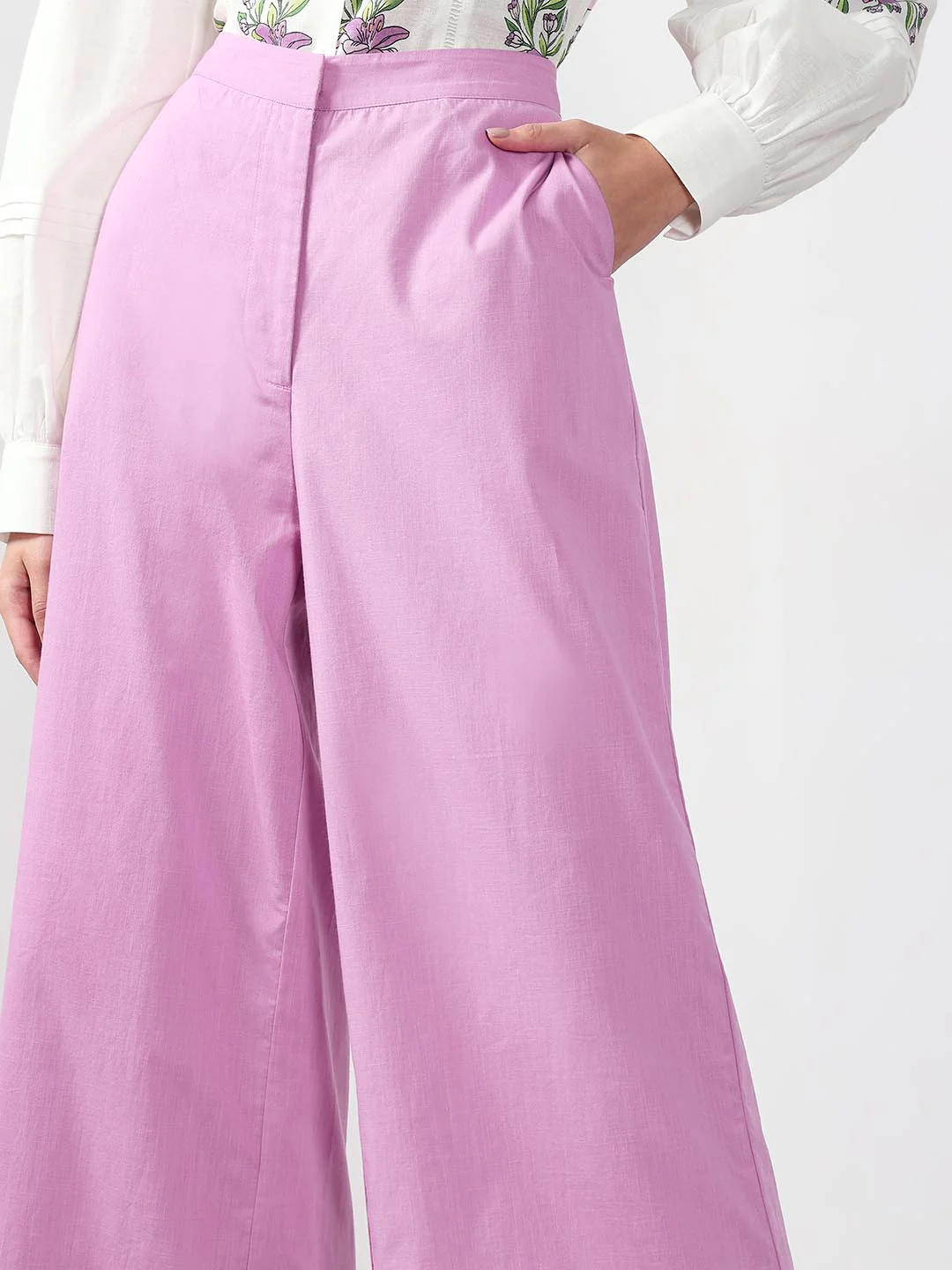 Vero Moda Purple High Rise Flared Pants - Image 6