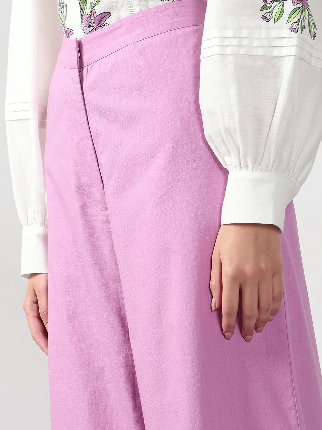 Vero Moda Purple High Rise Flared Pants - Image 8